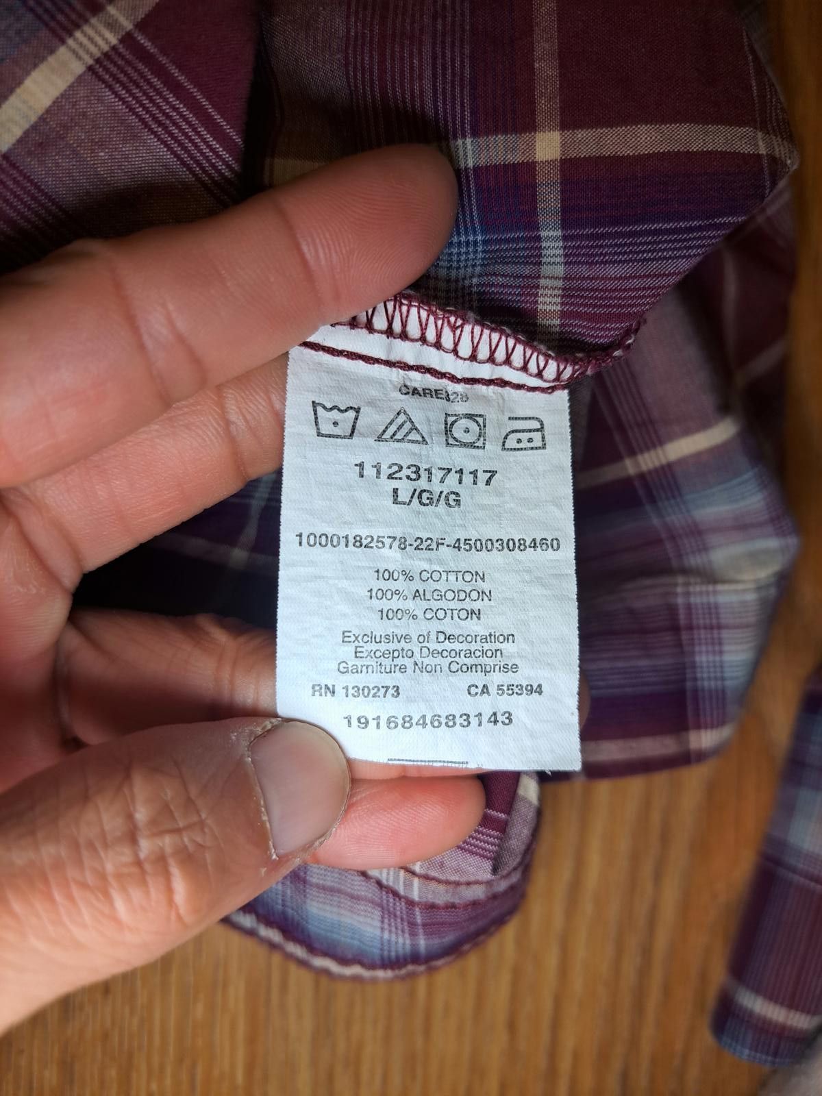 Wrangler Wrangler Pearl Snap Shirt Mens Large Red Plaid Cotton Size US L / EU 52-54 / 3 - 5 Thumbnail