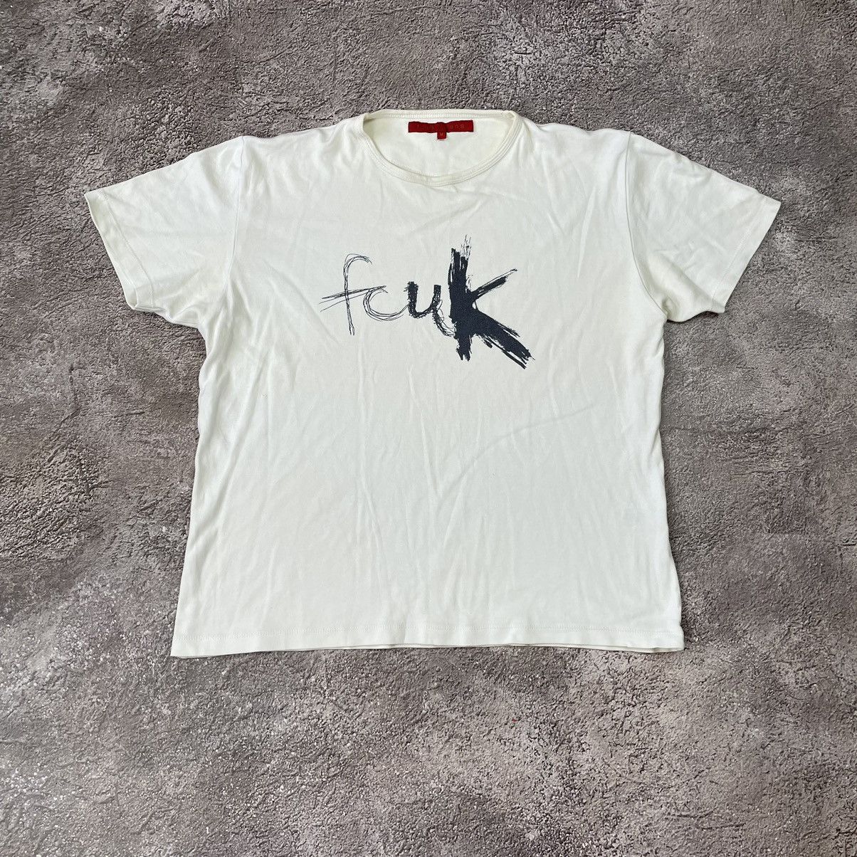 Vintage Vintage Y2K Graphic Tee Faded White Skate Streetwear Boxy M Size US M / EU 48-50 / 2 - 2 Thumbnail