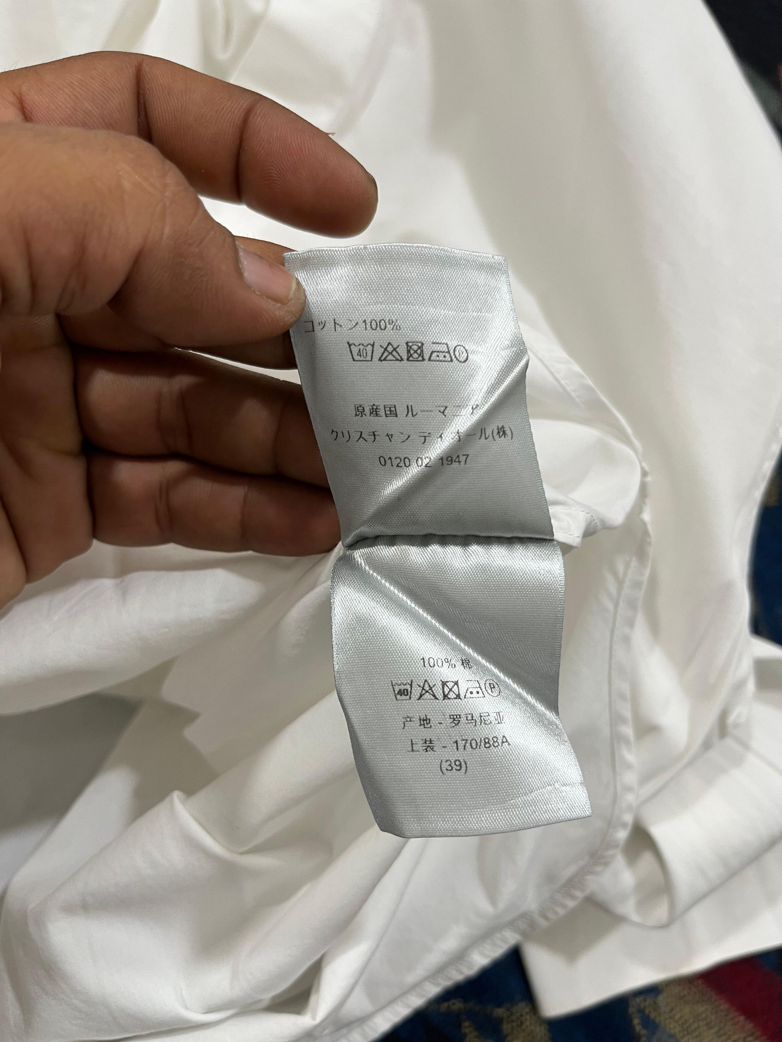 Dior Dior Uniforme Men Button up White Shirt Size US S / EU 44-46 / 1 - 8 Thumbnail