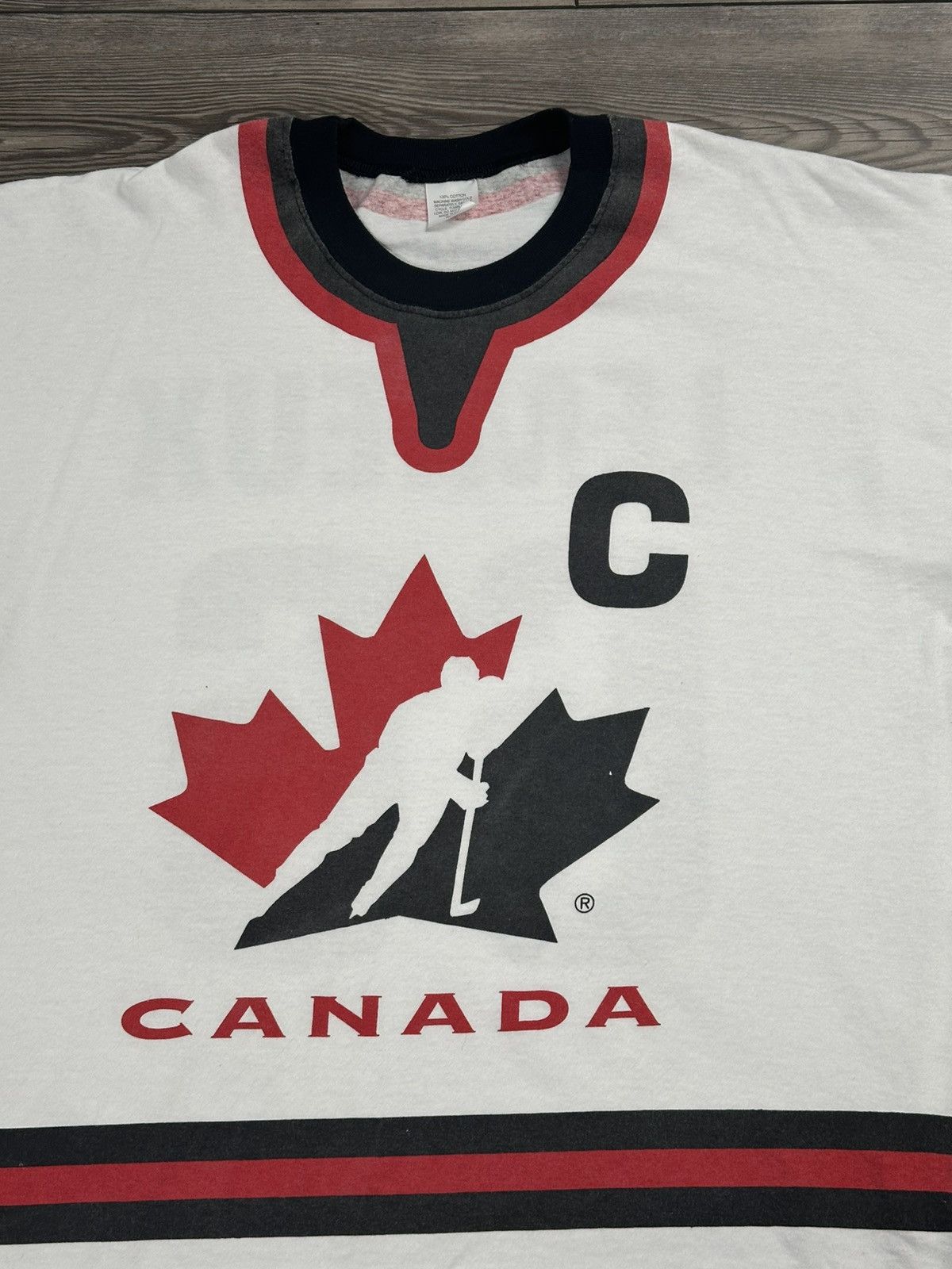 Vintage Vintage 90’s Team Canada Mario Lemieux Jersey T Shirt Size US XL / EU 56 / 4 - 4 Thumbnail