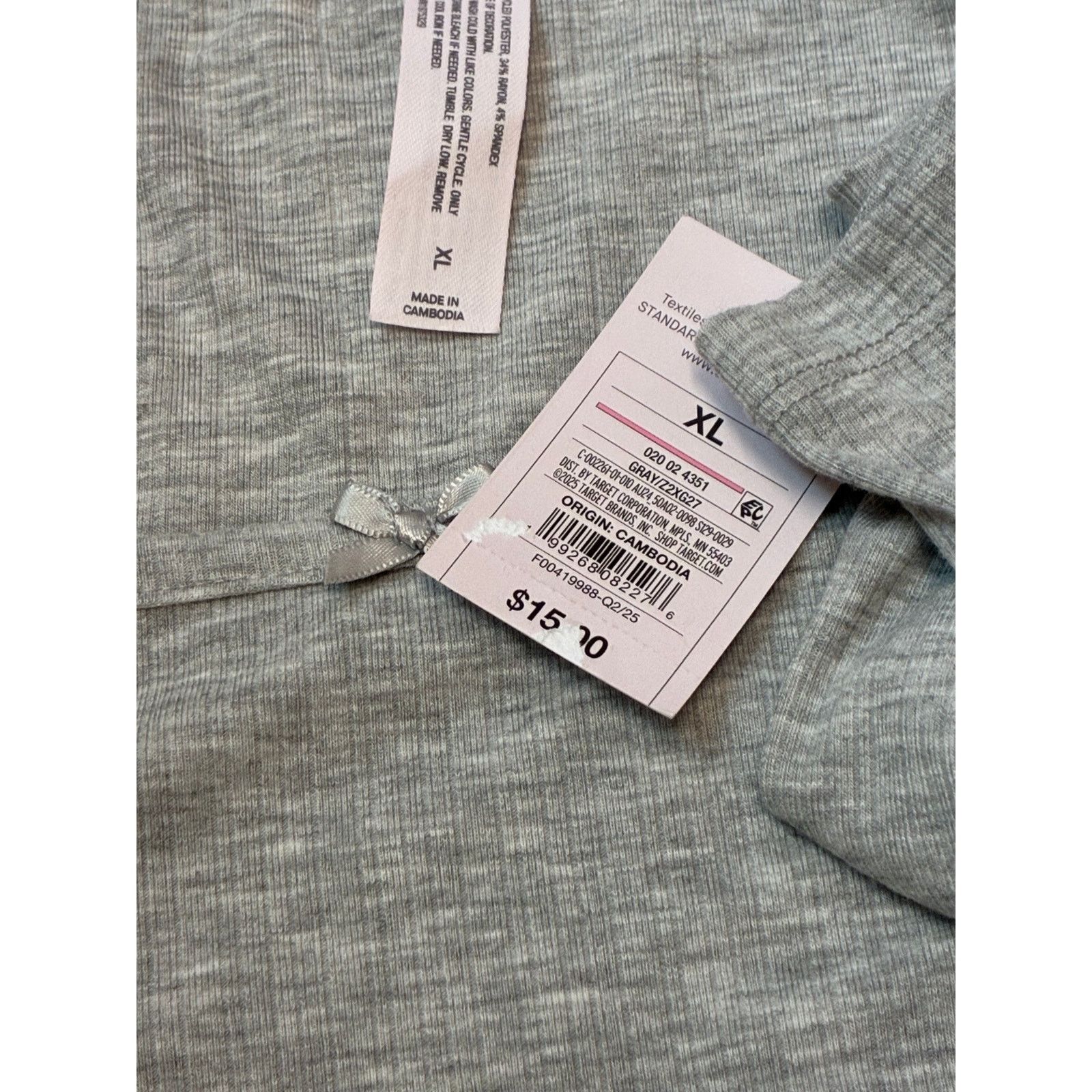 The Unbranded Brand Auden Women’s Long Sleeve Sleepwear Shirt Grey X-Large Size XL / US 12-14 / IT 48-50 - 5 Thumbnail