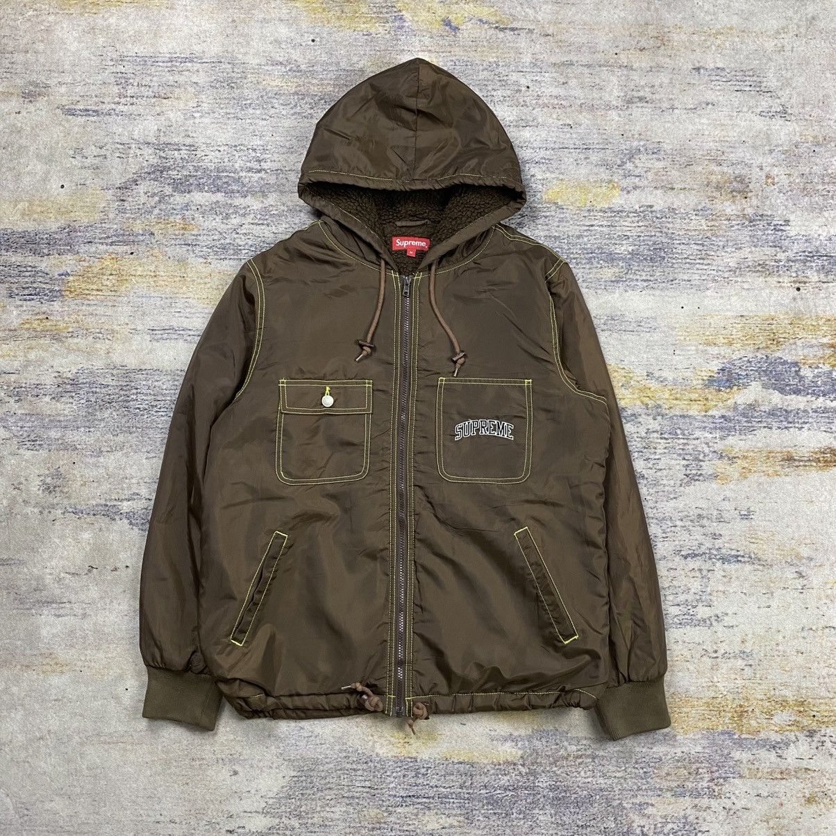 ジャケット・アウター GOODENOUGH Patchwork MadrasHooded Jacket Buy Supreme x Goodenough Patchwork Madras Hooded Jacket