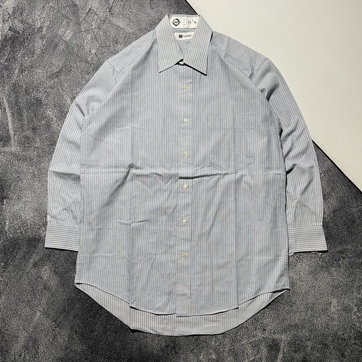 Issey Miyake × Seiko Rare Issey Miyake Striped Shirt Size US L / EU 52-54 / 3 - 1 Thumbnail