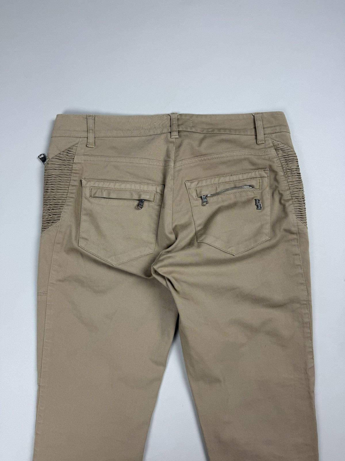 Pierre Balmain Pierre Balmain Ladies Ankle Zip Biker Chino Pants Trousers Size 28" / US 6 / IT 42 - 22 Thumbnail