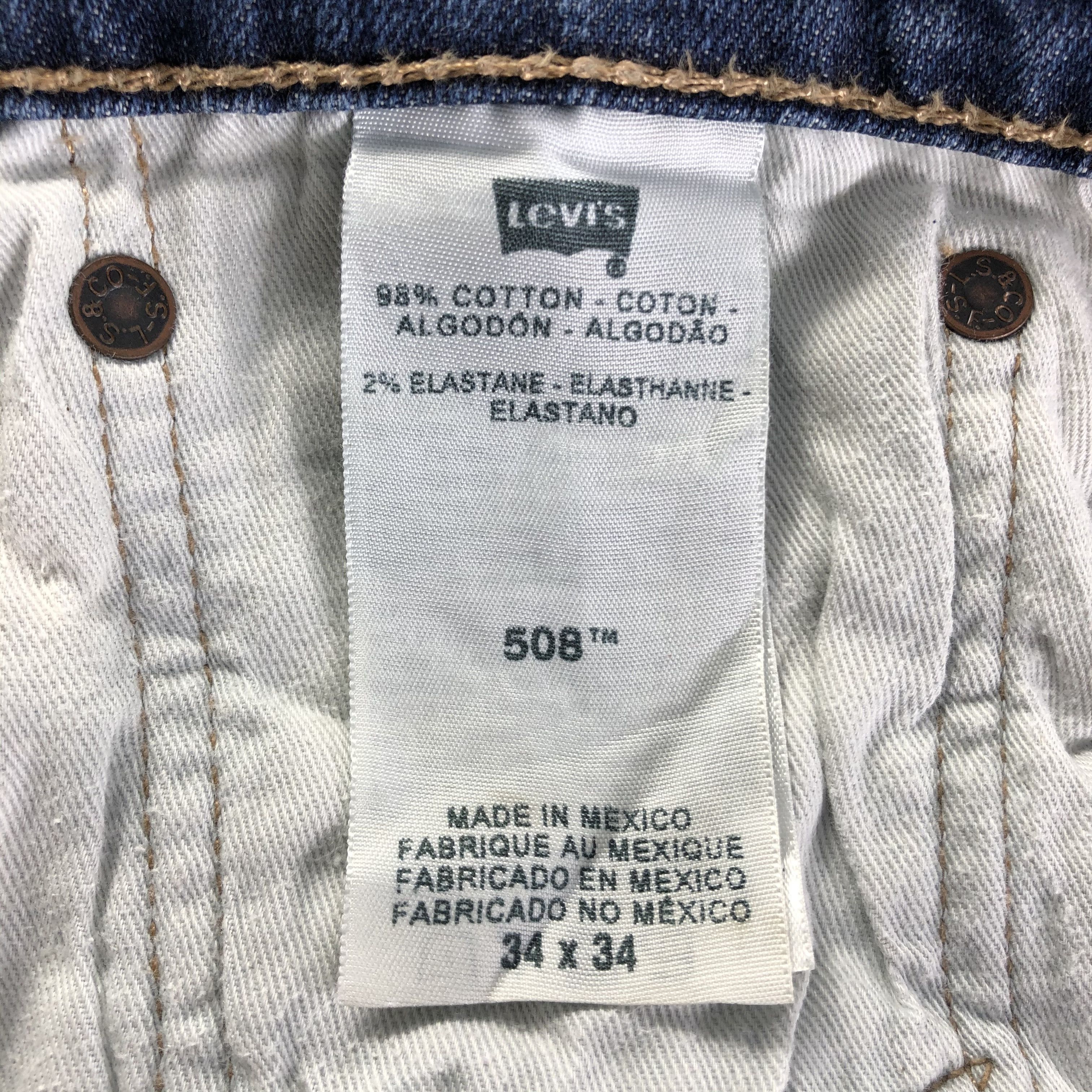 Levi's Vintage Blue Wash Levis 508 Jeans-J3137 Size US 35 - 9 Thumbnail