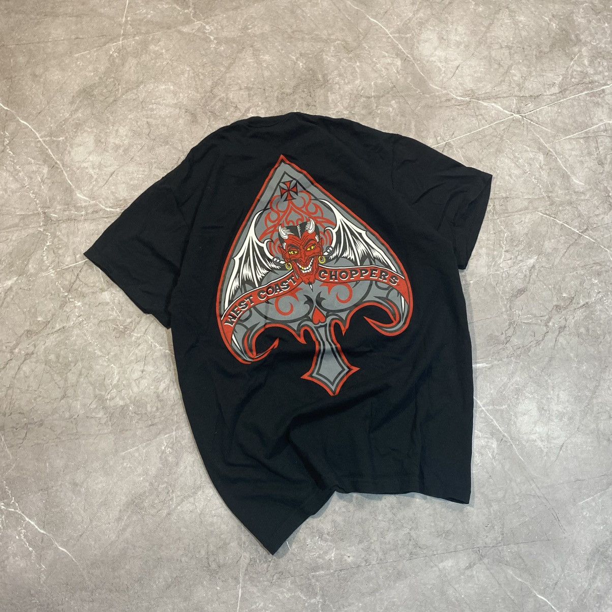 West Coast Choppers VINTAGE WEST COAST CHOPPERS DEMON BIG LOGO TEE Size US M / EU 48-50 / 2 - 1 Thumbnail