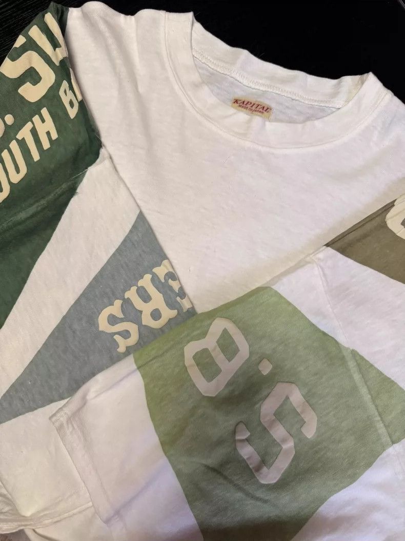 Kapital Kapital Green Flag Big T Shirt Size US S / EU 44-46 / 1 - 1 Thumbnail