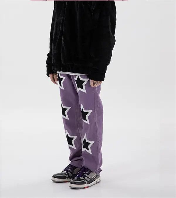 VIBE STARS Purple Denim Jeans Size US 30 / EU 46 - 7 Thumbnail