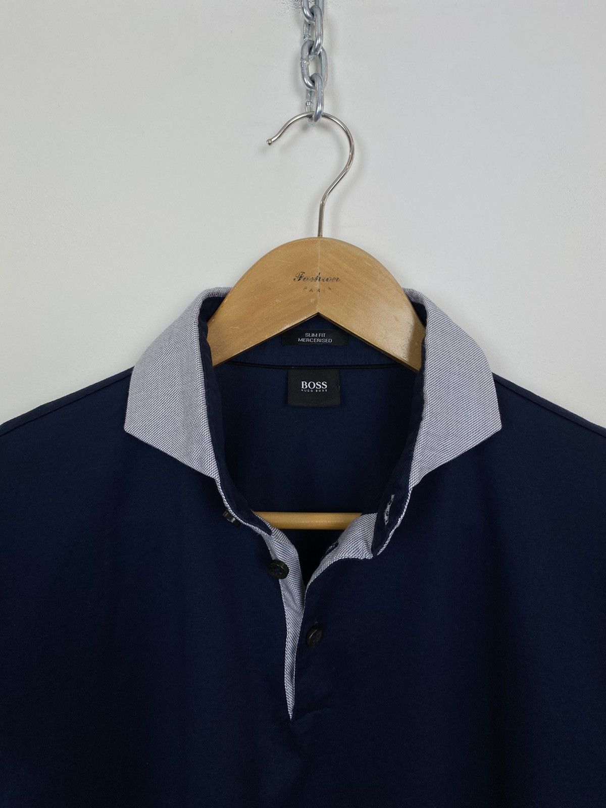 Hugo Boss Hugo Boss Slim Fit Mercerised Short Sleeve Polo Shirt Blue Size US M / EU 48-50 / 2 - 4 Thumbnail