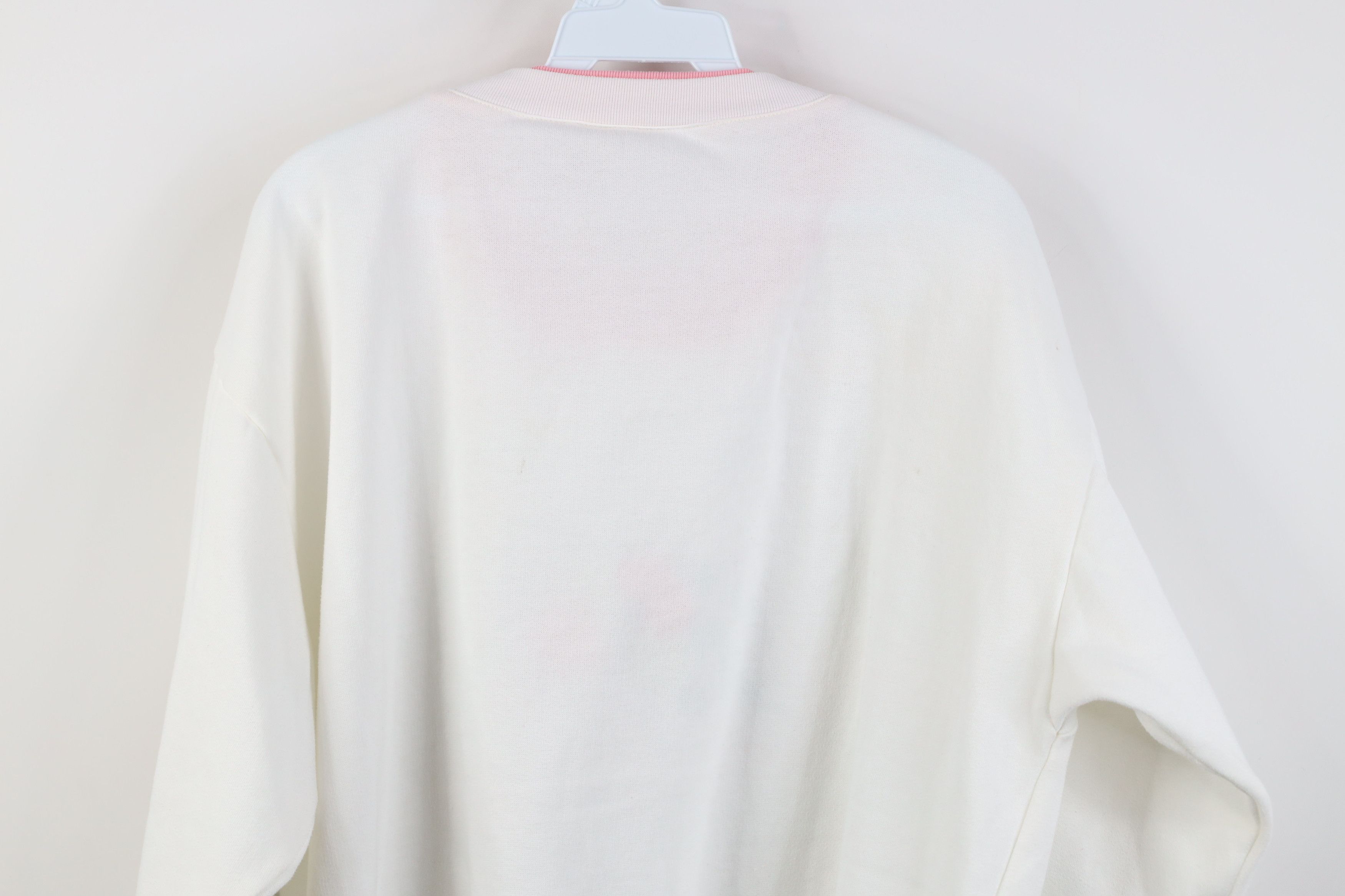 Vintage Vintage 90s Streetwear Floral Layered Sweatshirt White Size XL / US 12-14 / IT 48-50 - 12 Thumbnail
