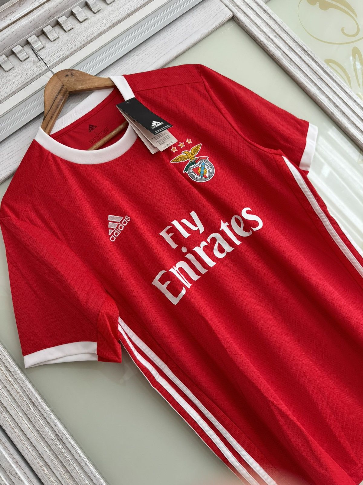 Adidas Benfica 2019-2020 Home Soccer Jersey Football Shirt Kit Size US L / EU 52-54 / 3 - 6 Thumbnail
