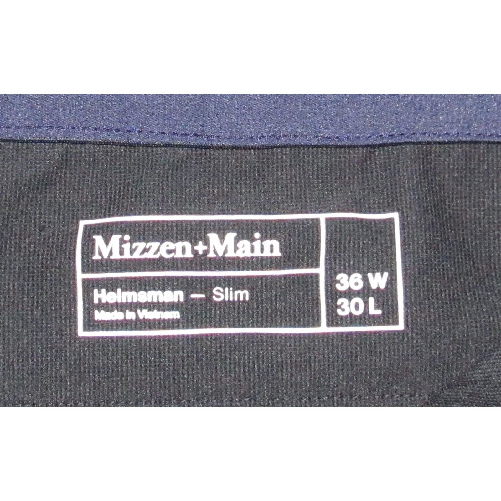 Mizzen+Main MIZZEN + MAIN Black Helmsman Slim Fit Chino Pants 36 x 30 Mens Regular Inseam 30 XS? Size US 36 / EU 52 - 5 Thumbnail