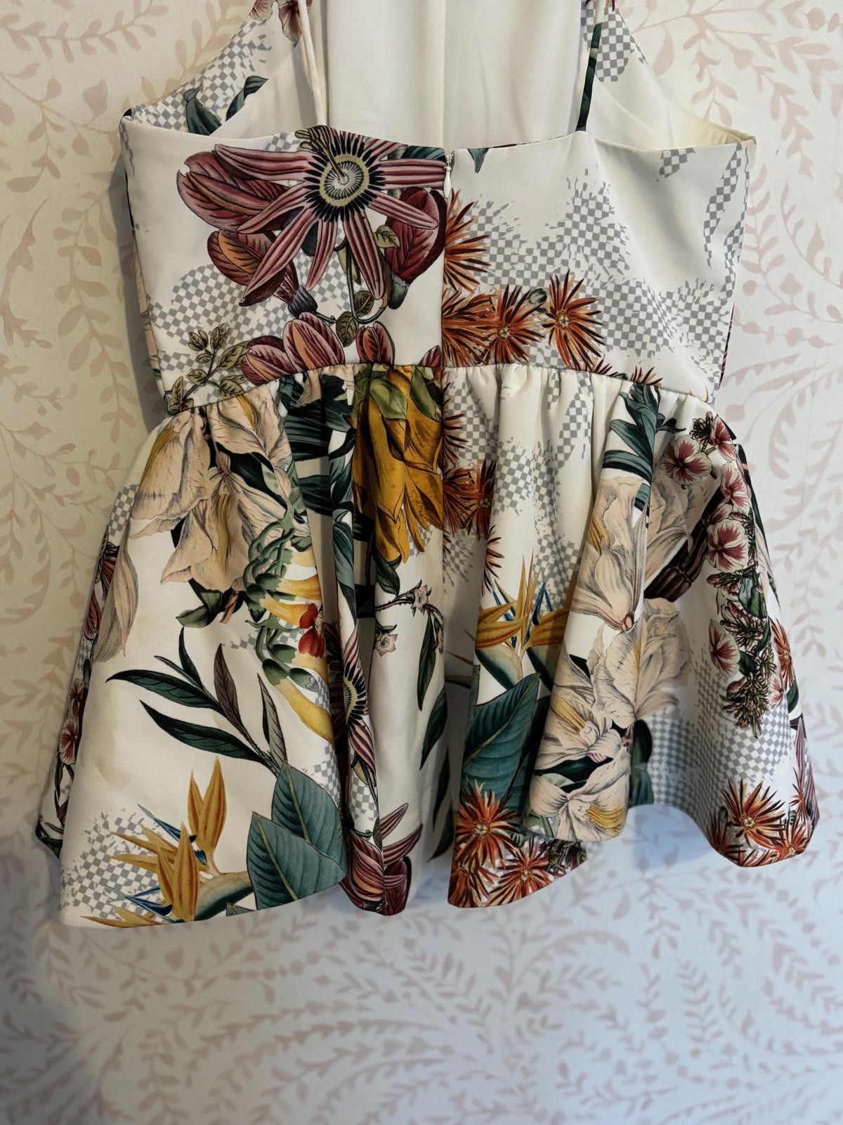 Other Anthropologie Dahlia Floral Peplum Top with Spaghetti Straps Size S / US 4 / IT 40 - 5 Thumbnail