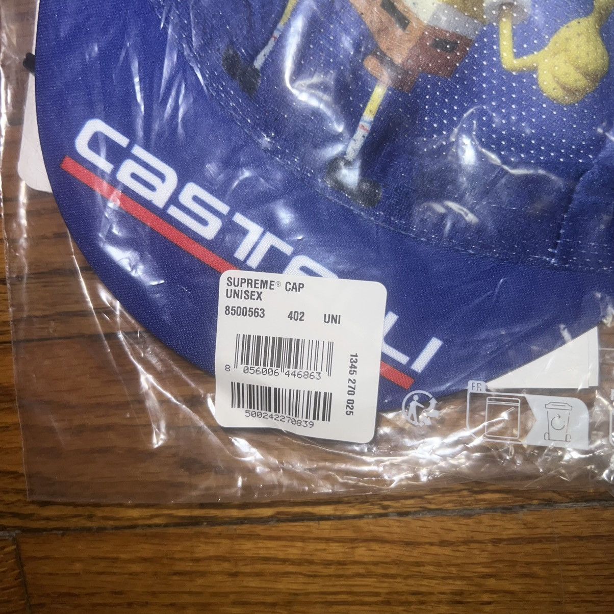 Supreme Supreme Spongebob Squarepants Castelli Cycling Cap Blue Hat Size ONE SIZE - 6 Thumbnail