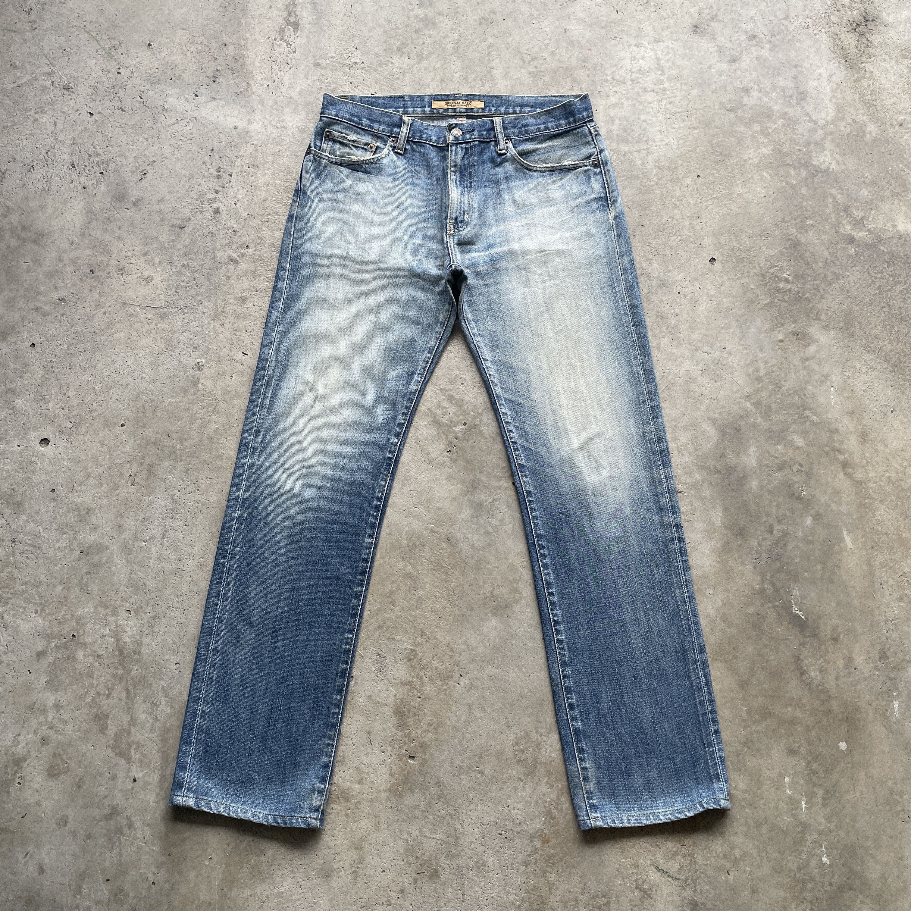 Faded Glory × Japanese Brand × Vintage VINTAGE JAPANESE FADED STONEWASH JEANS PANTS DENIM W33x31.5 Size US 33 - 2 Thumbnail