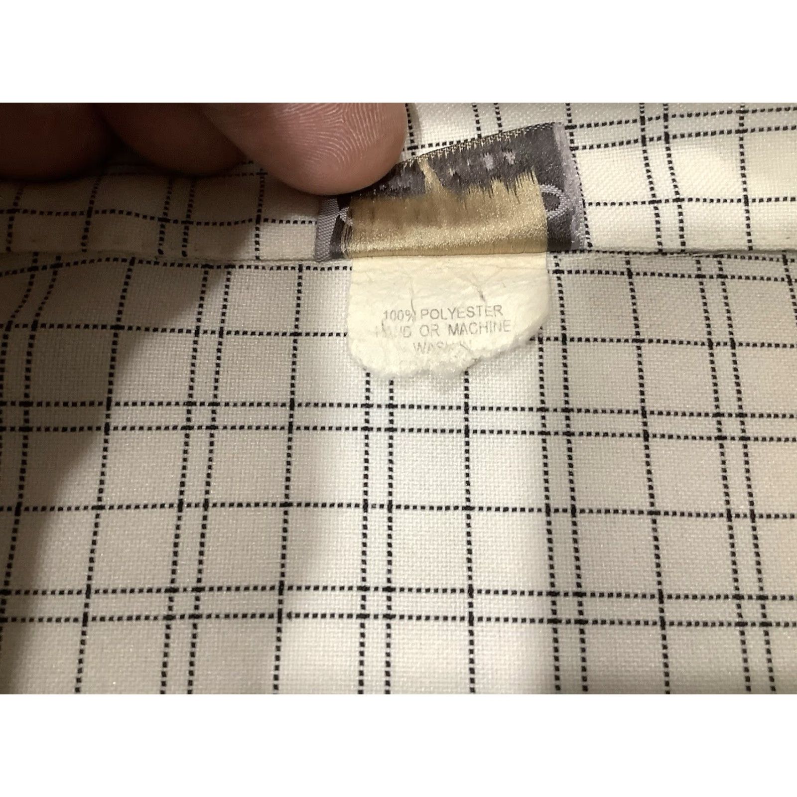 Vintage VINTAGE Cal Top Shirt Mens 3XL Beige Plaid Button Up Polyester Made in USA Size US XXL / EU 58 / 5 - 4 Thumbnail