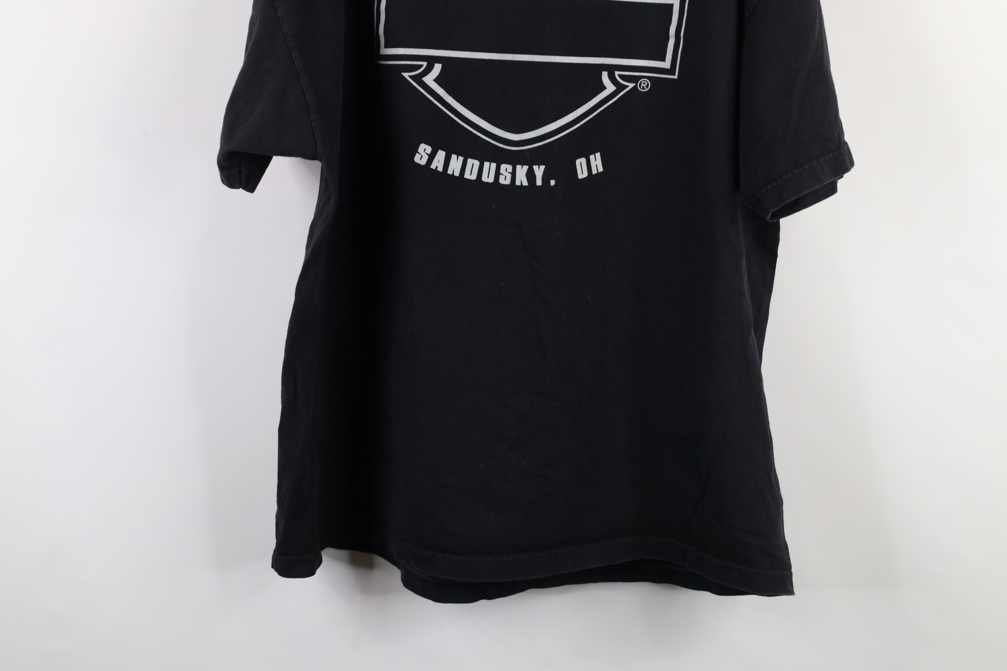 Harley Davidson × Vintage Y2K Harley Davidson Spell Out Eagle Big Logo T-Shirt Black Size US XXL / EU 58 / 5 - 13 Thumbnail