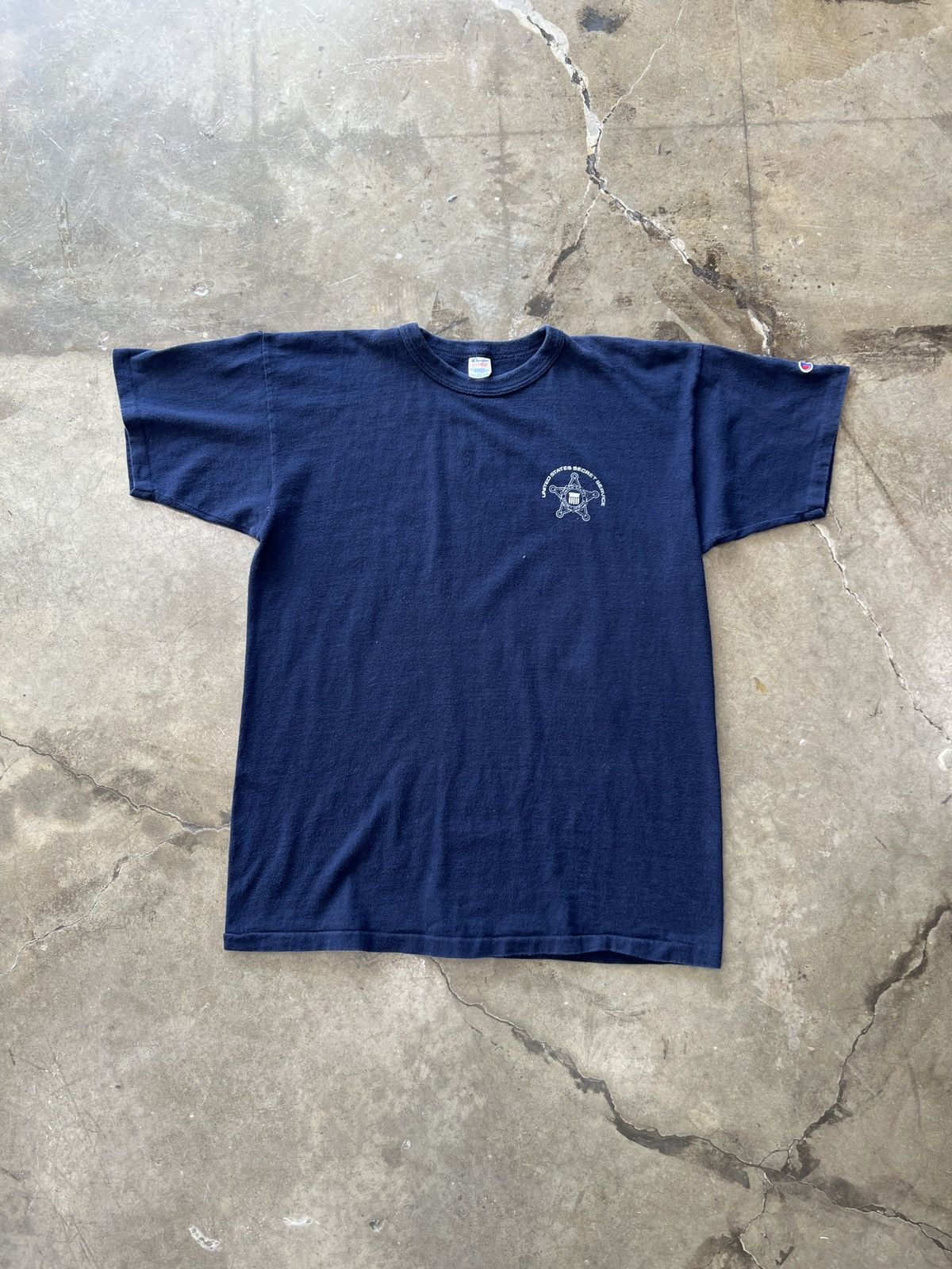 Champion × Vintage Vintage Champion US Secret Service Single Stitch Tee XL Size US XL / EU 56 / 4 - 2 Thumbnail