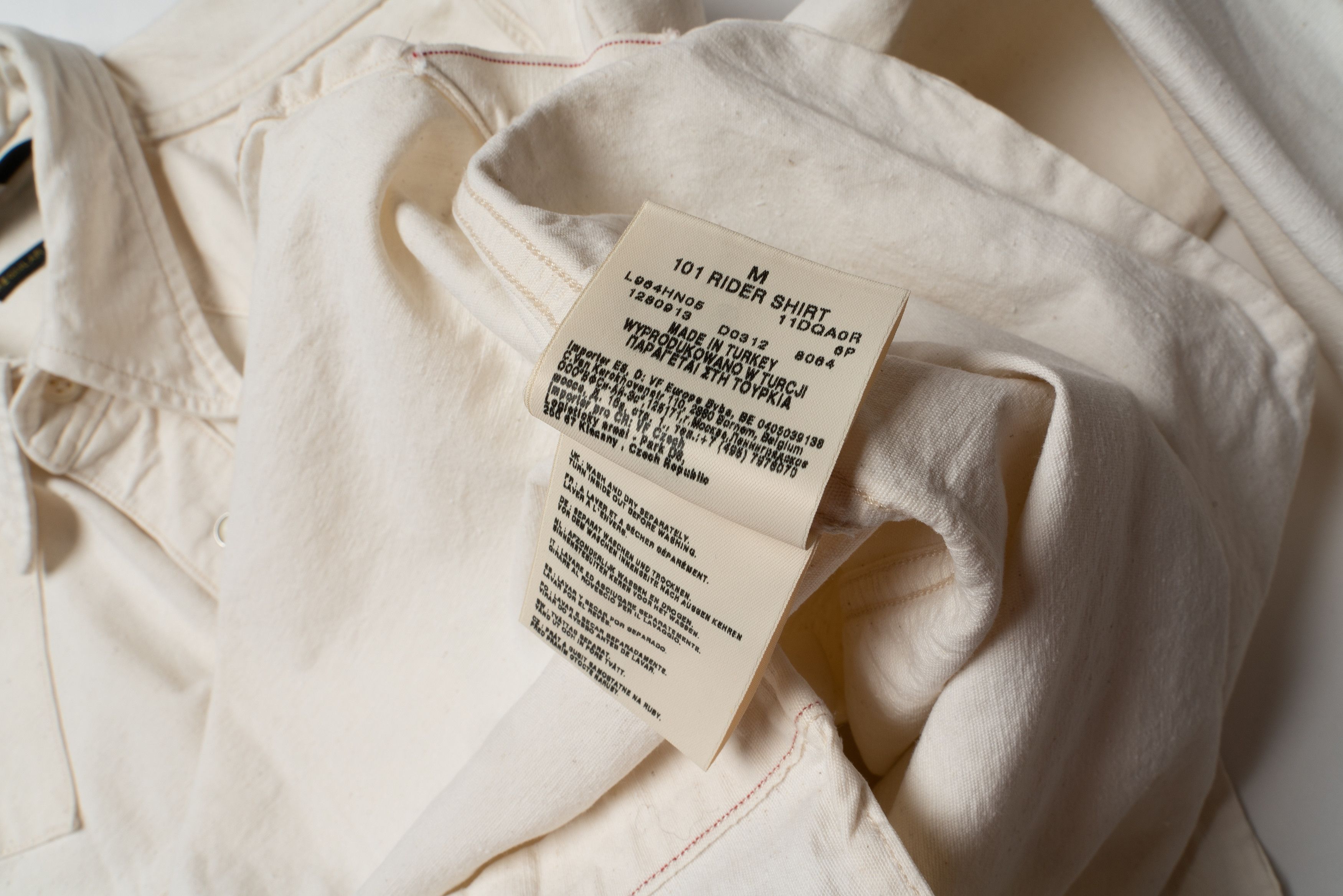 Lee 🔵LEE 101 Rider Shirt Western Snap Button Up with selvage Size US M / EU 48-50 / 2 - 14 Thumbnail