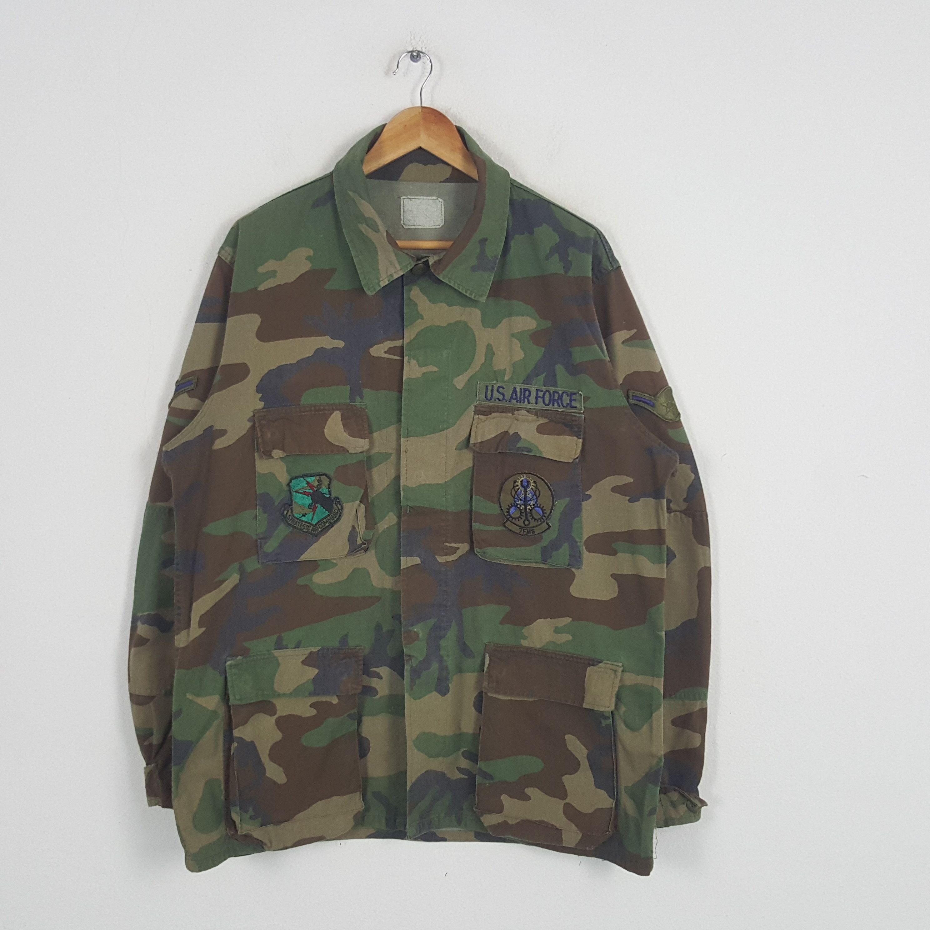 Vintage Vintage US Air Force Skull American Punk Style Jacket Size US L / EU 52-54 / 3 - 3 Thumbnail