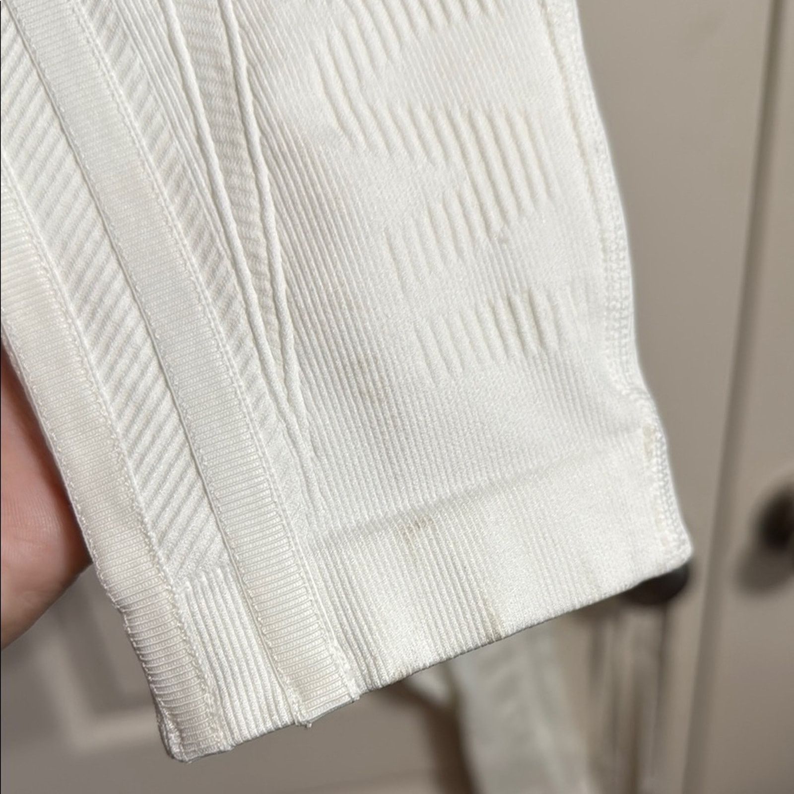 Ivy Park NWT IVY PARK x ADIDAS Core White Knit Catsuit Jumpsuit Size 28" / US 6 / IT 42 - 5 Thumbnail
