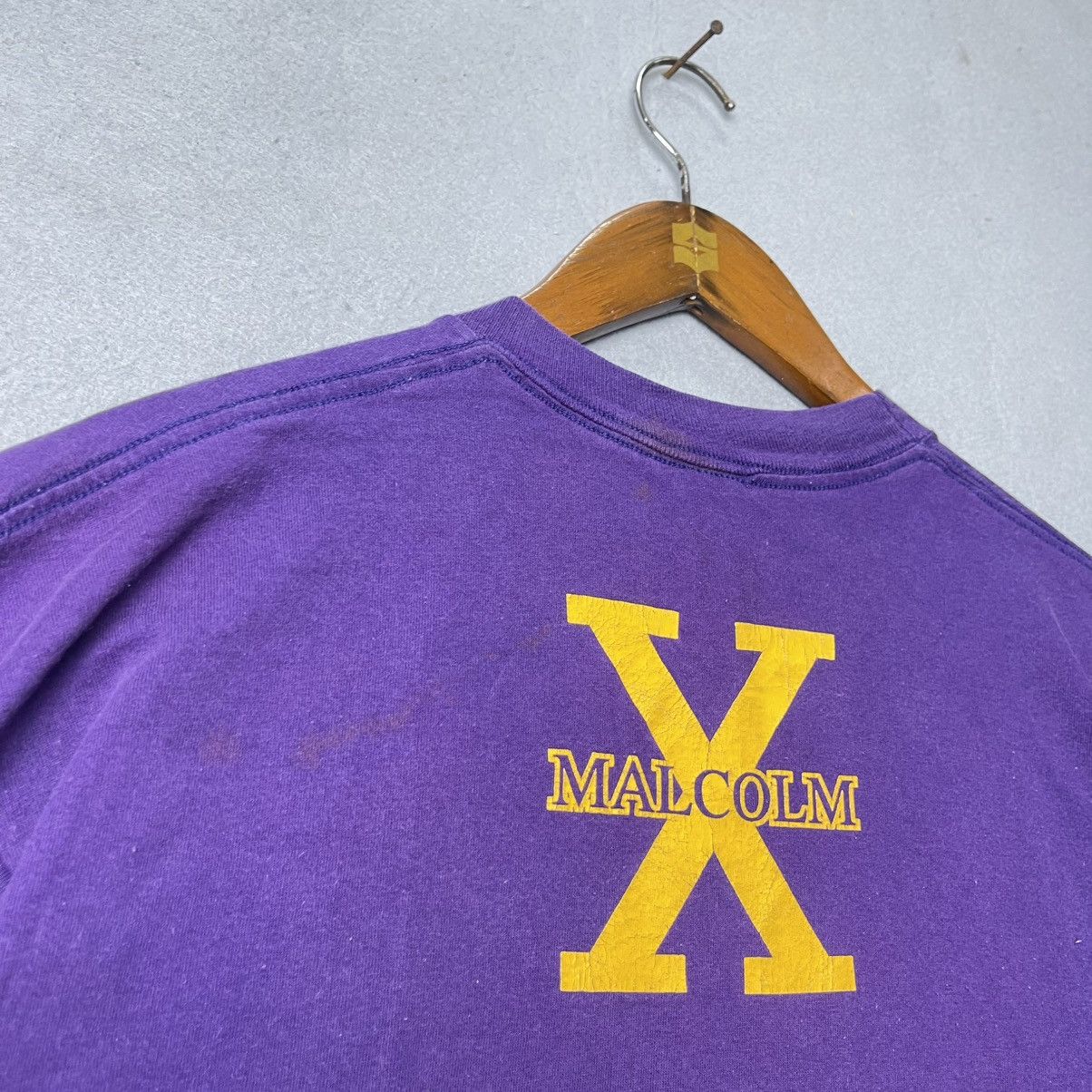 Rap Tees Vintage Malcolm X Big Logo Tee Purple Size US M / EU 48-50 / 2 - 9 Thumbnail