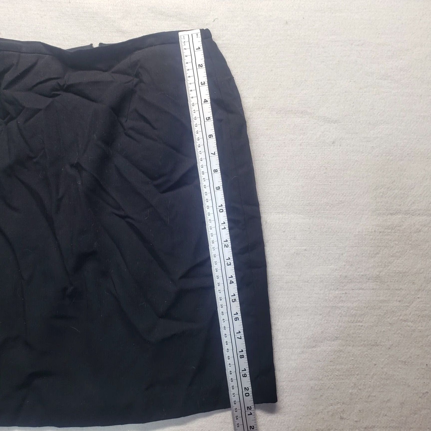 Worthington Worthington Women Skirt Knee Length Black 12 Professional Business Pencil Lined Adult Womens Size 34" / US 12 / IT 48 - 4 Thumbnail