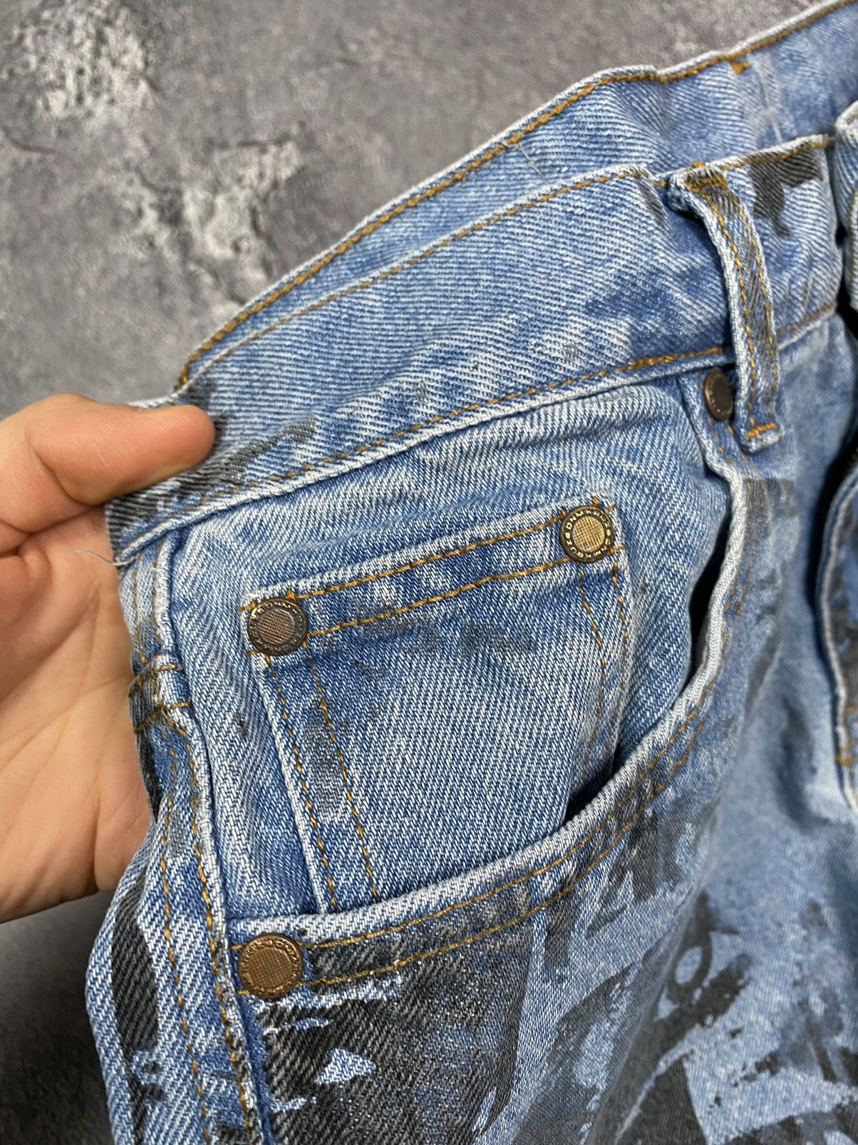 Other Avant-Garde print denim pants cool eyes Size US 30 / EU 46 - 8 Thumbnail