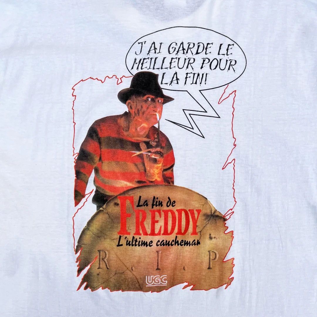 Vintage Freddy Krueger Nightmare Elm Street 1991 90s Vintage T-Shirt Size US XL / EU 56 / 4 - 3 Thumbnail