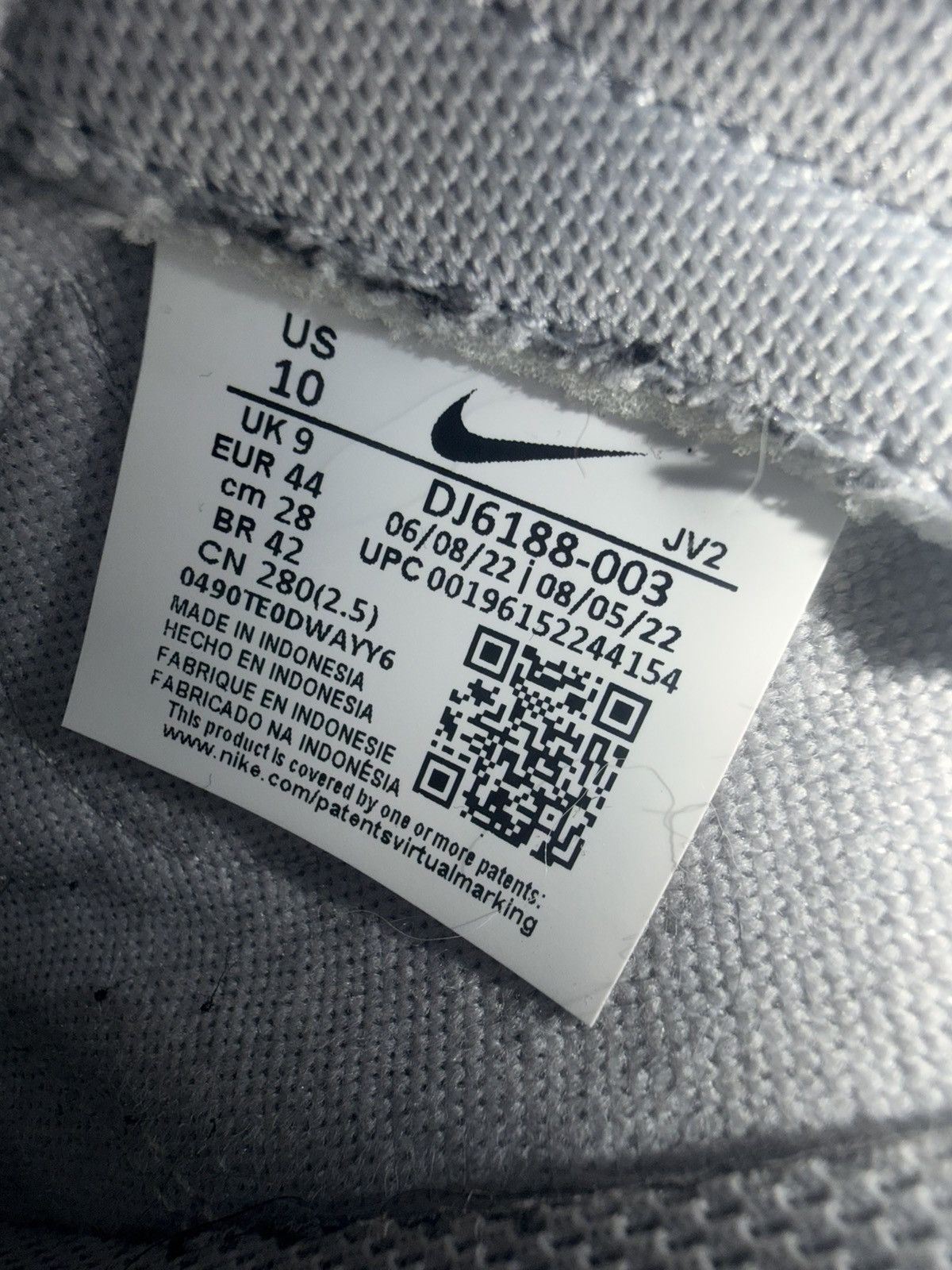 Nike Nike Dunk Wolf Grey / White sneakers Size US 10 / EU 43 - 6 Thumbnail