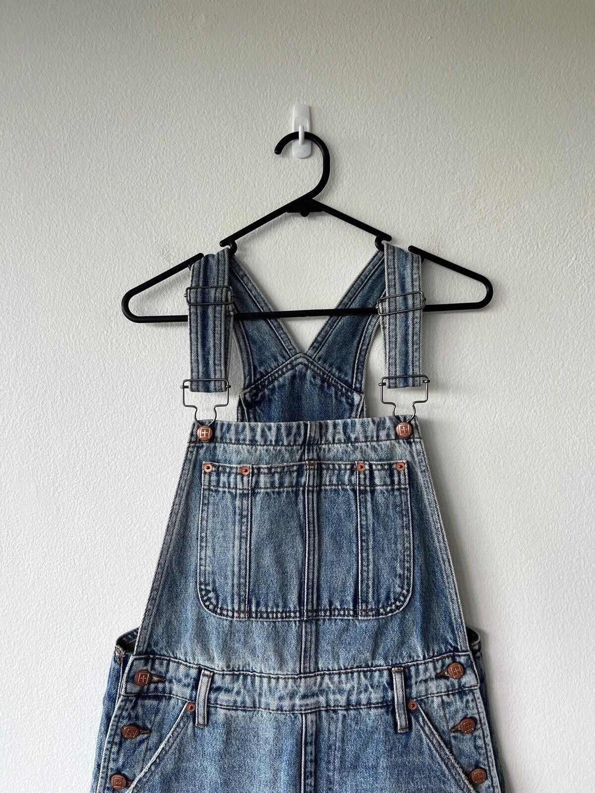 Ksubi new Ksubi womens dress jumpsuit shorts denim overall 23 5 Size 23" - 2 Thumbnail