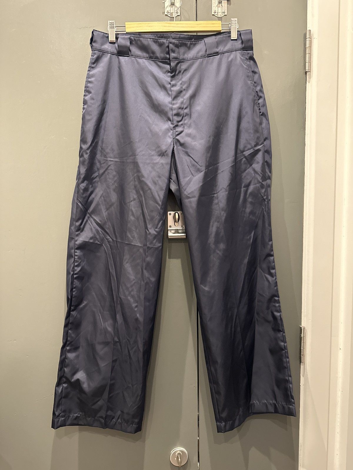 image of Prada Nylon Carpenter Trousers in Navy, Men's (Size 33)