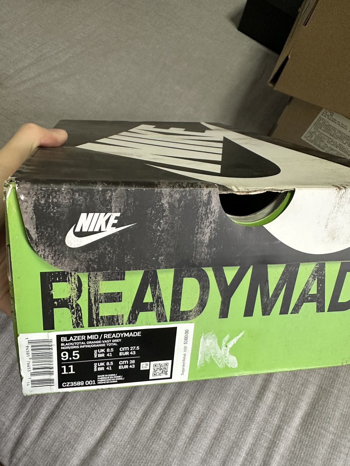 Nike × READYMADE Nike Blazer Mid READYMADE Black Size US 9.5 / EU 42-43 - 4 Thumbnail