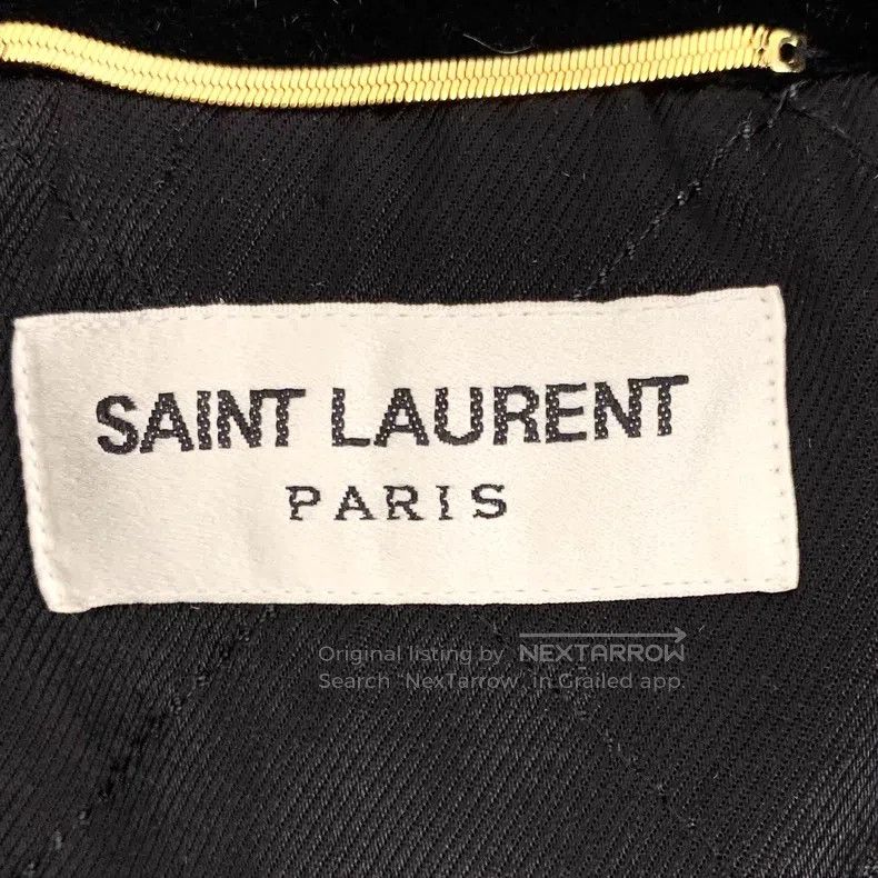 Saint Laurent Paris Saint Laurent Paris universal size Black Logo Diamond Encru Size US M / EU 48-50 / 2 - 6 Thumbnail