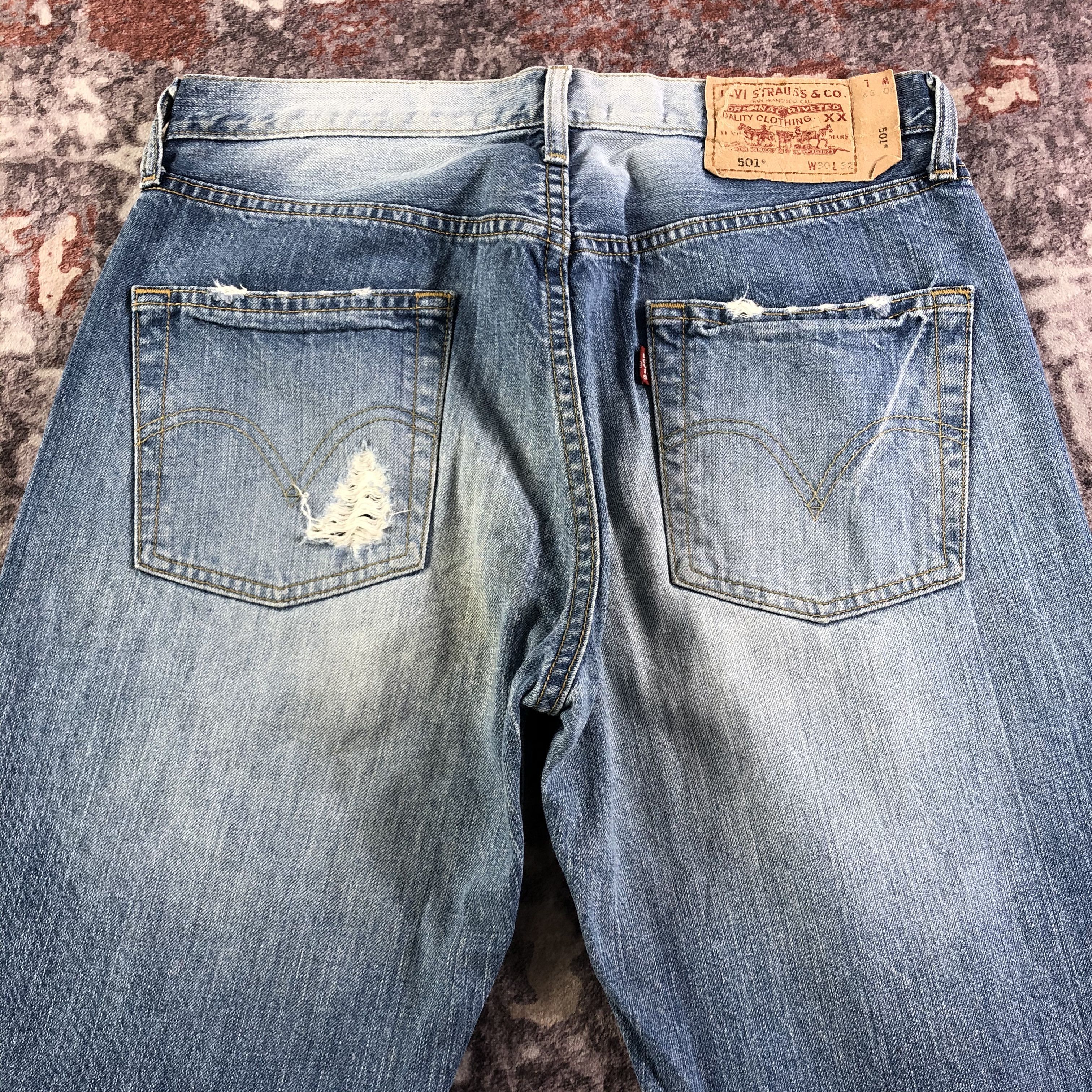 Levi's Vintage 90s Levis 501 Jeans-JM3289 Size US 30 / EU 46 - 5 Thumbnail