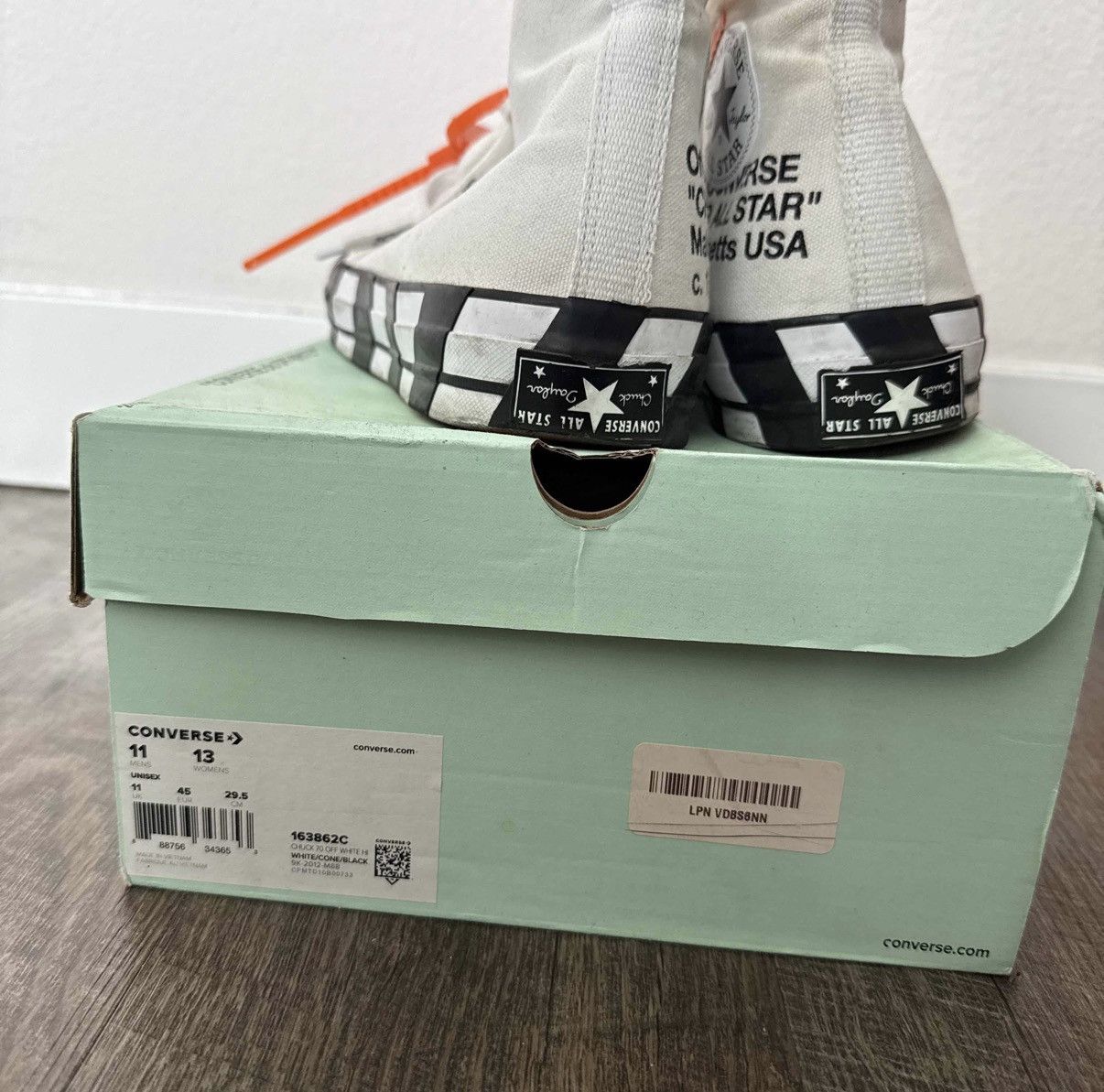 Converse × Off-White Converse Off White Size 11 Size US 12 / EU 45 - 7 Thumbnail