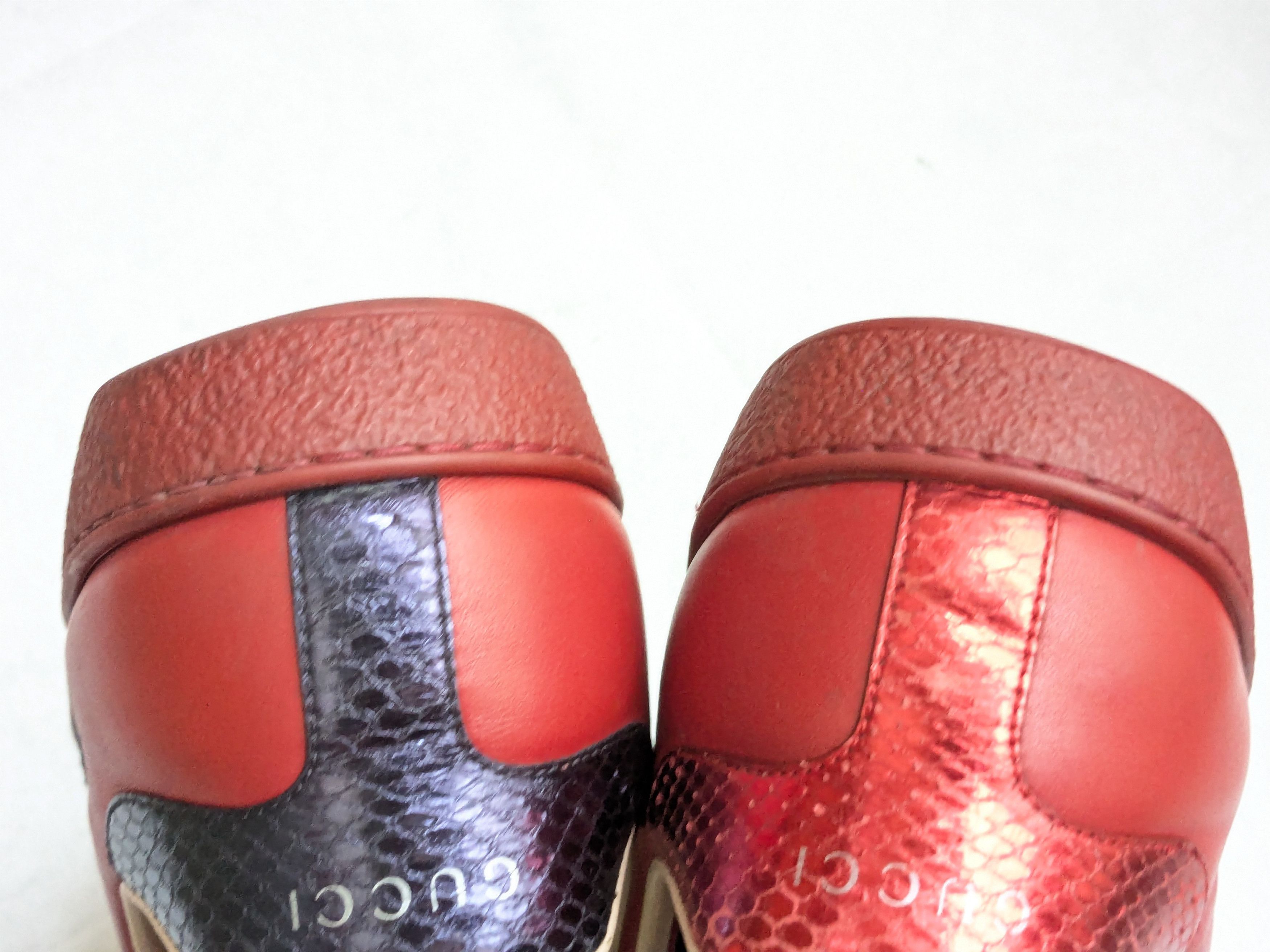 Gucci Gucci Ace Sneakers 9.5 Red Low Tops Leather Tennis Size US 9.5 / EU 42-43 - 17 Thumbnail