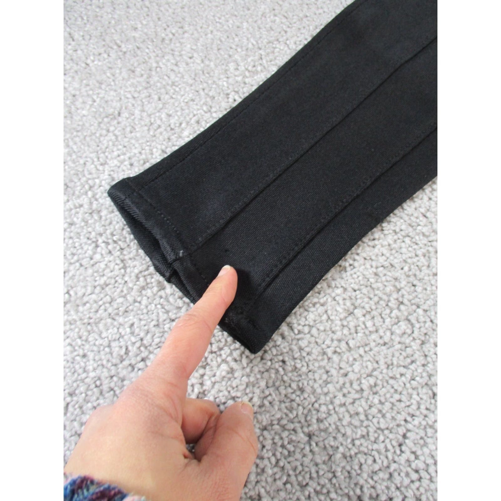 7 For All Mankind VINTAGE 7 For All Mankind Pants Womens 24 Black Skinny NEW Read Size 42" / US 20 - 3 Thumbnail