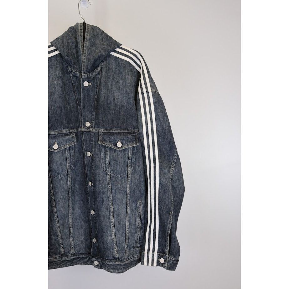 Adidas × Balenciaga o1rshd1 Denim Jacket in Indigo Size US L / EU 52-54 / 3 - 4 Thumbnail