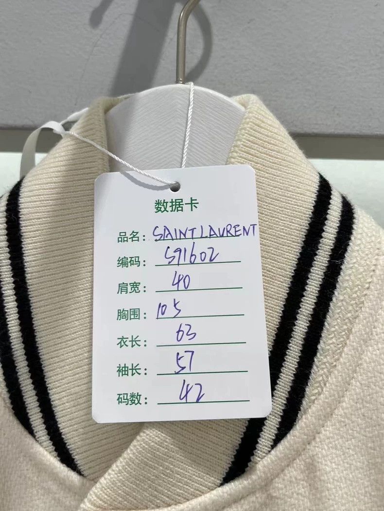Saint Laurent Paris Saint Laurent Paris Classic baseball jacket-2506 Size US S / EU 44-46 / 1 - 7 Thumbnail