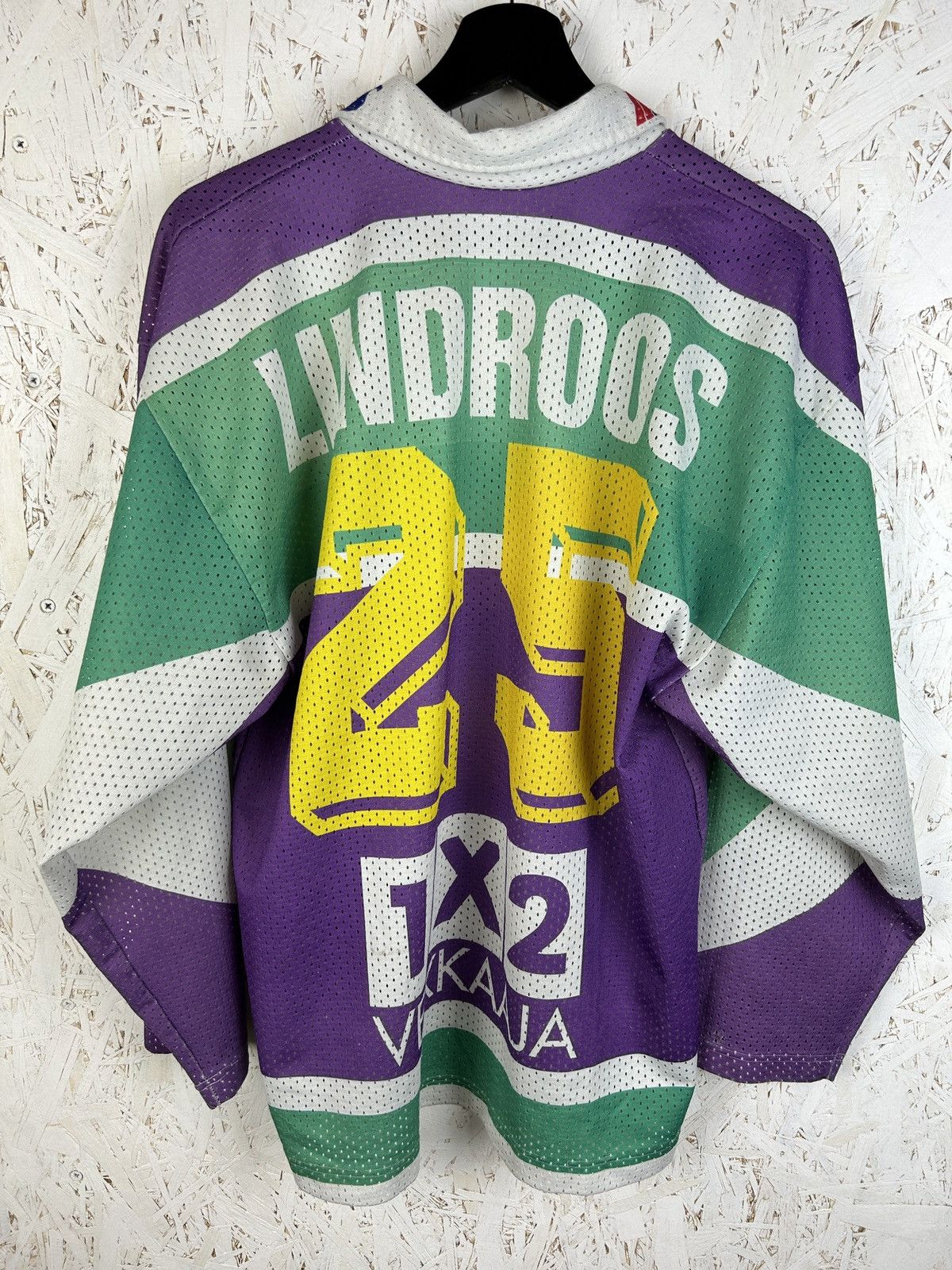 NHL GEP Jokerit 1995/96/97 #25 Lindroos Hockey Jersey Size US M / EU 48-50 / 2 - 1 Thumbnail
