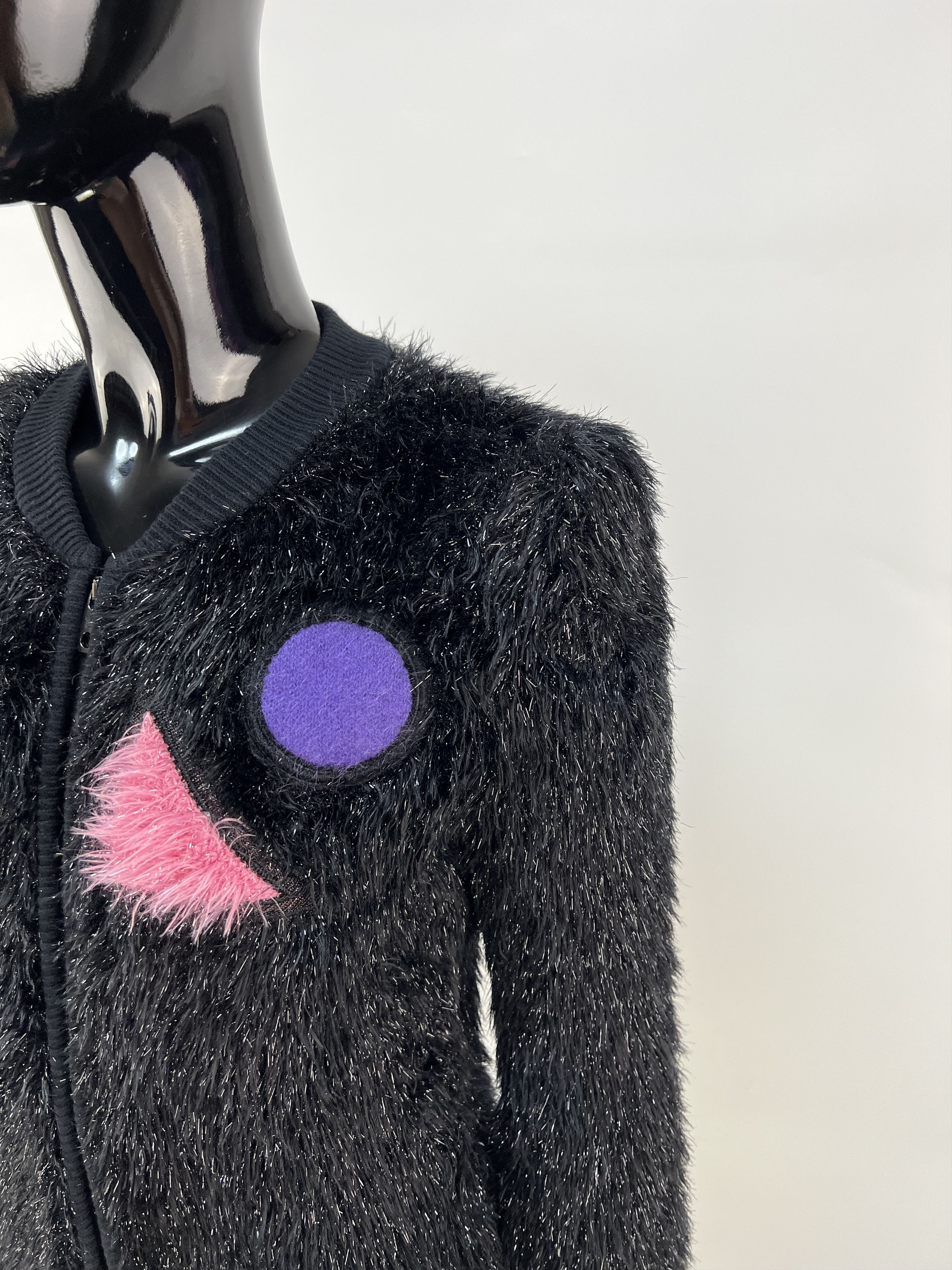 Emporio Armani Emporio Armani Style Fur Fuzzy Mohair Full Zip Jacket Size M / US 6-8 / IT 42-44 - 4 Thumbnail