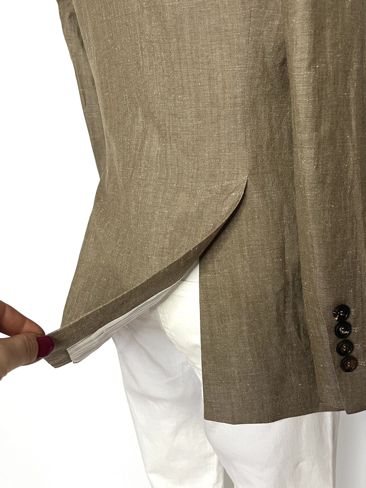Brunello Cucinelli Italian premium brand jacket made of virgin wool and linen Size M / US 6-8 / IT 42-44 - 6 Thumbnail