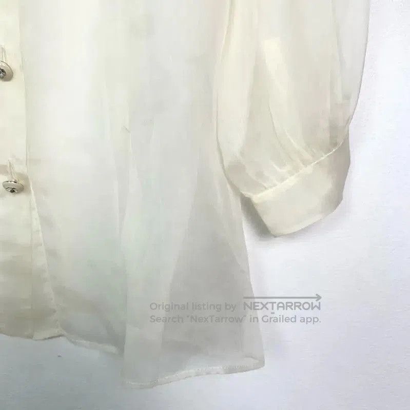 Miu Miu Miu Miu Women's Beige Cotton Blouse . Size XS / US 0-2 / IT 36-38 - 4 Thumbnail