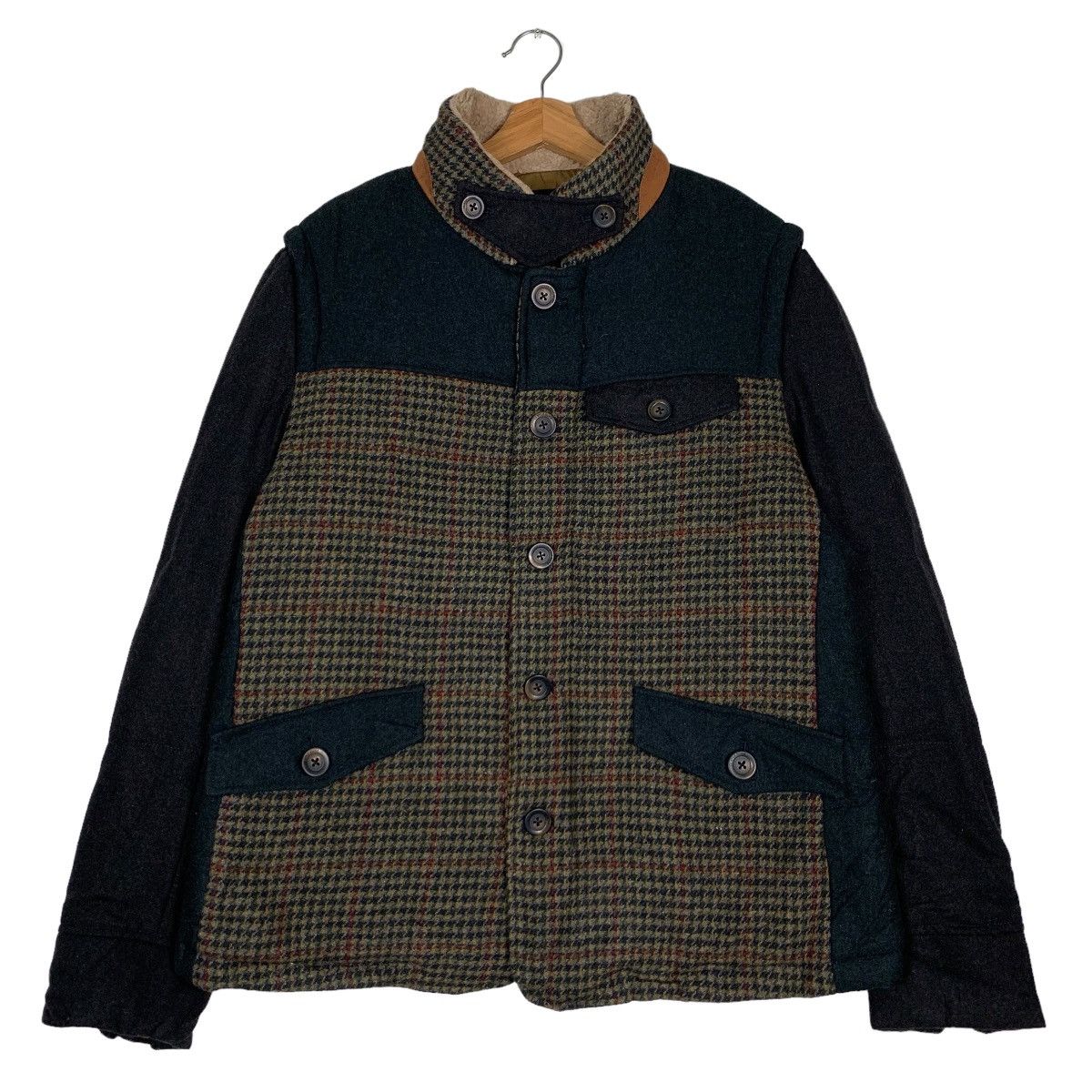 Japanese Brand L2 Style Guide Wool Zipper Button Hybrid Jacket XXL #0023-C2 Size US XXL / EU 58 / 5 - 1 Thumbnail
