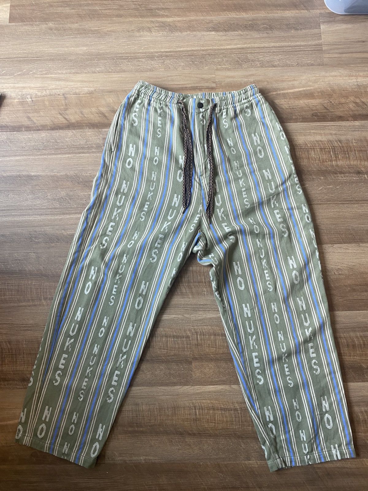 Kapital Kapital Brushed Lining Hope Stripe Easy Pants Size US 32 / EU 48 - 1 Thumbnail