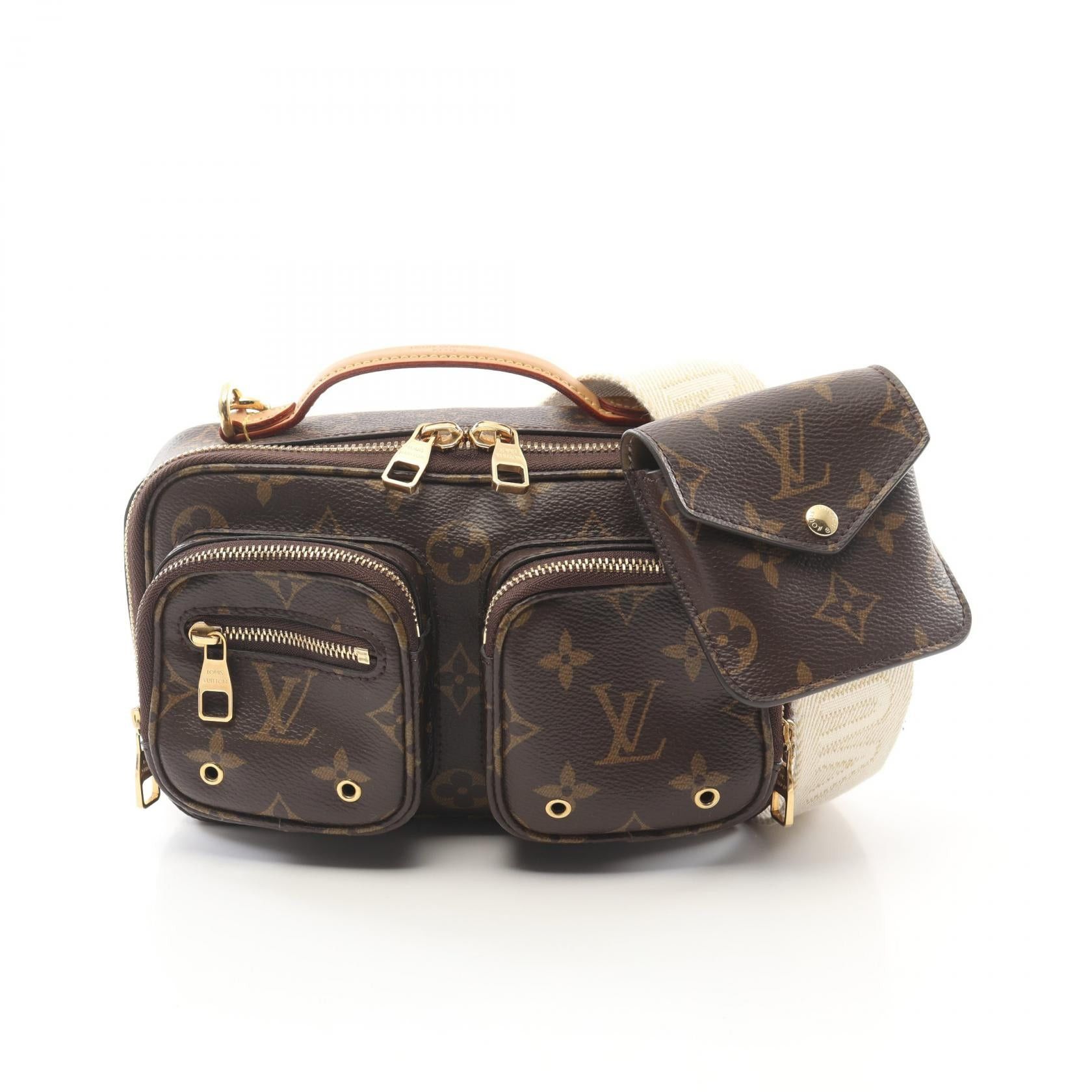 Louis Vuitton Louis Vuitton Utility Crossbody Monogram Handbag Leather Brown Size ONE SIZE - 1 Thumbnail