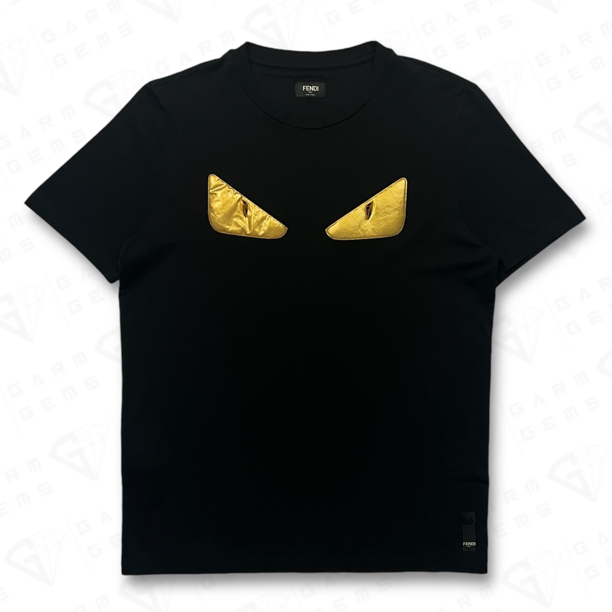 Fendi Fendi Gold Bug Eyes T-Shirt Size US L / EU 52-54 / 3 - 1 Thumbnail