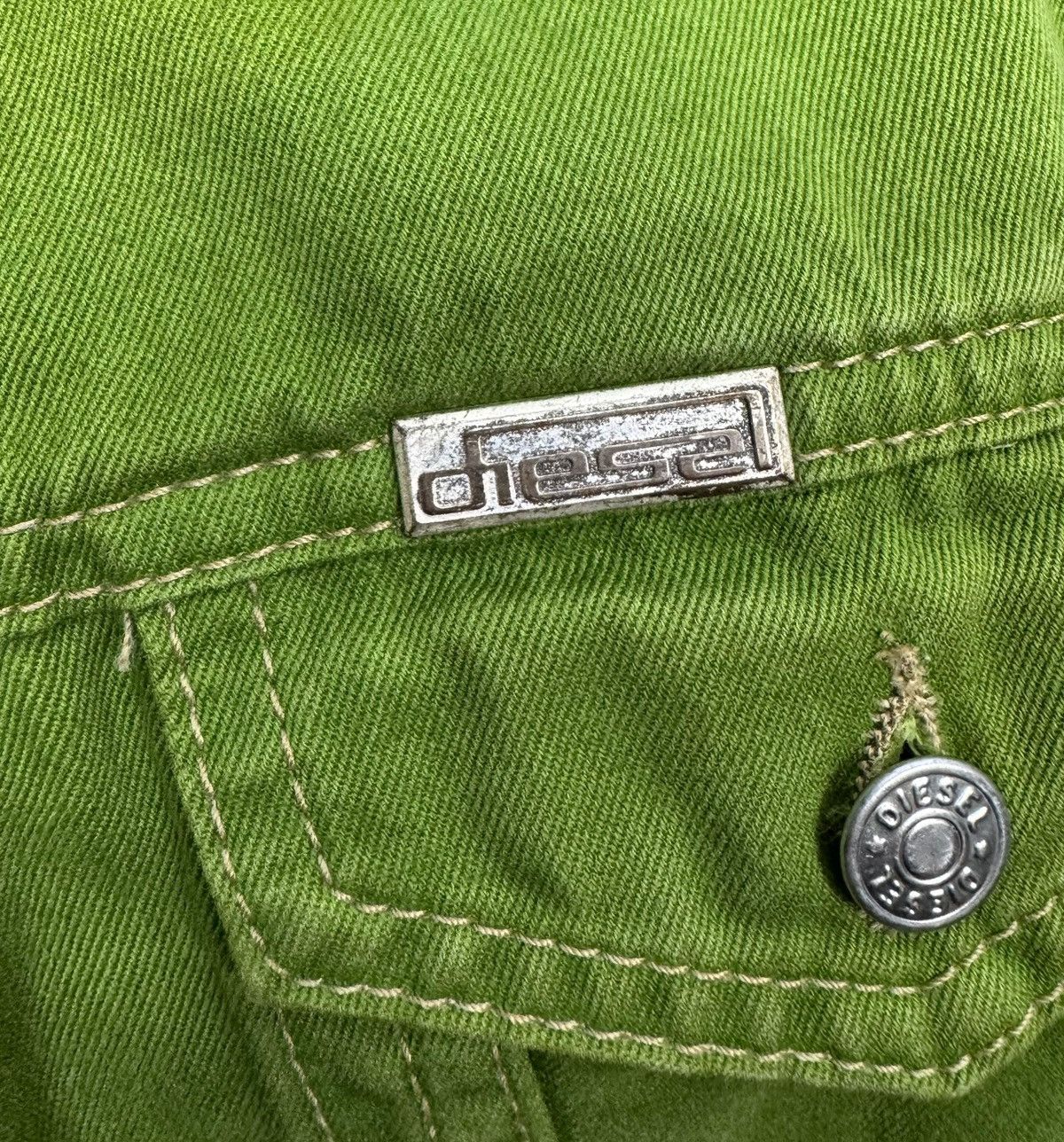 Diesel × Vintage Diesel Vintage Denim Trucker Jacket size child XL womens S Size S / US 4 / IT 40 - 12 Thumbnail
