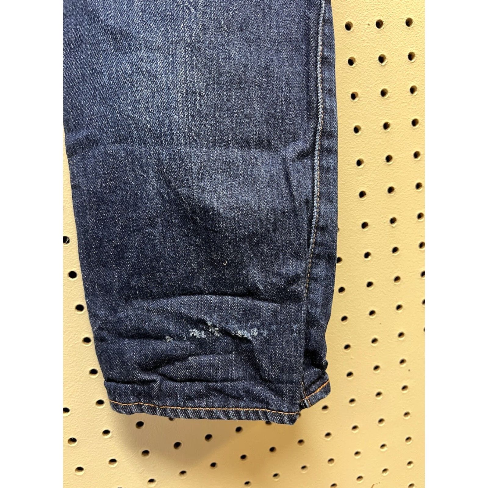 Levi's VINTAGE Levi’s 501 Jeans Distressed Button Fly Blue Denim 29x31 Medium Wash Regular Mens Size US 29 - 3 Thumbnail